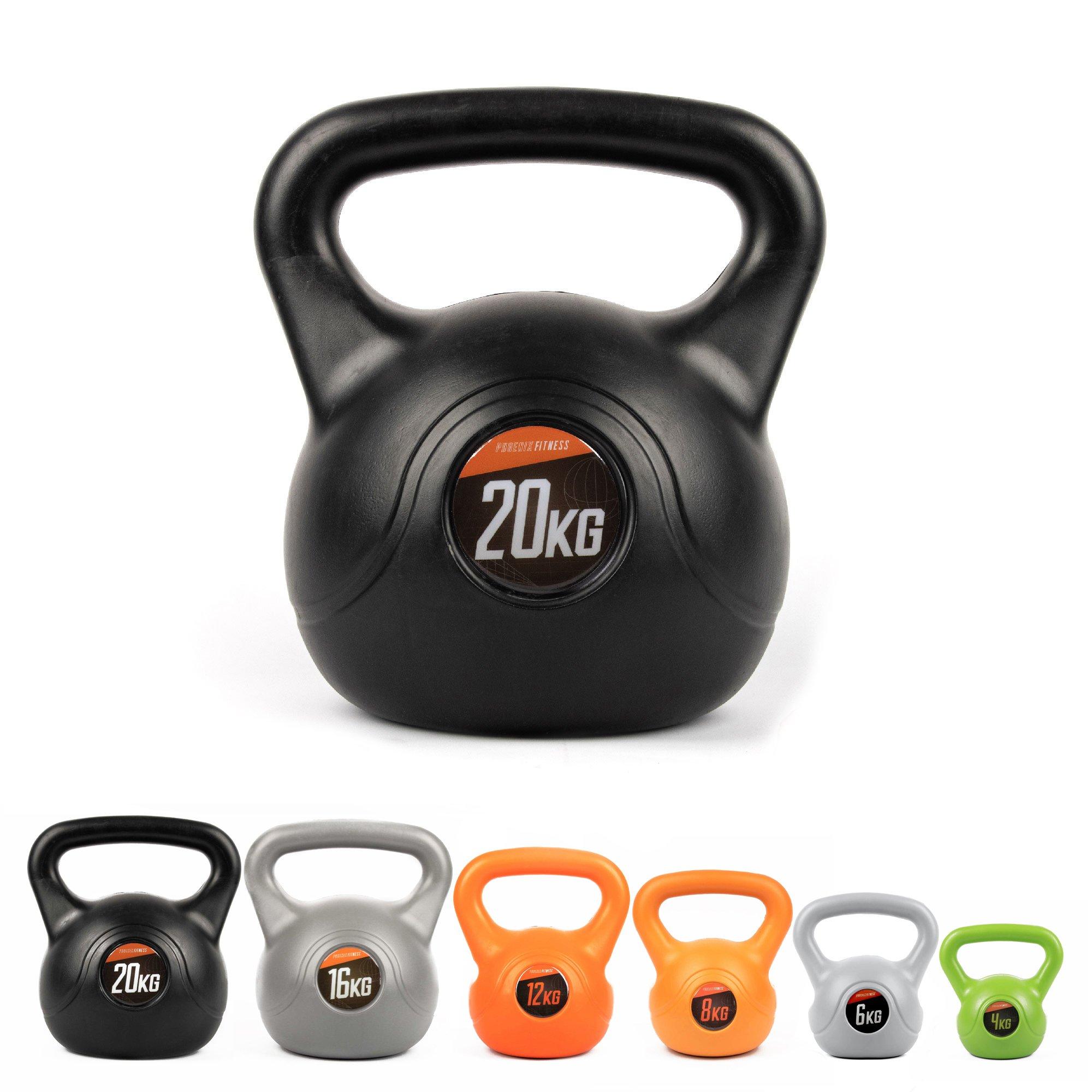 Black - Phoenix Fitness - Phoenix Fitness Vinyl Kettlebell - 1