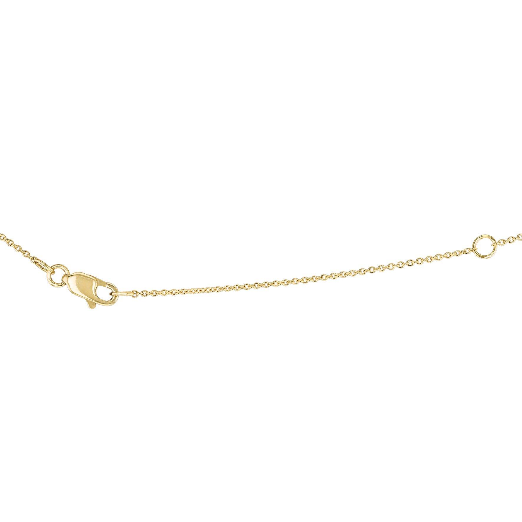 Yellow Gold - Be You - 9ct Gold 1ct Oval Lab Created Diamond Necklace - 2