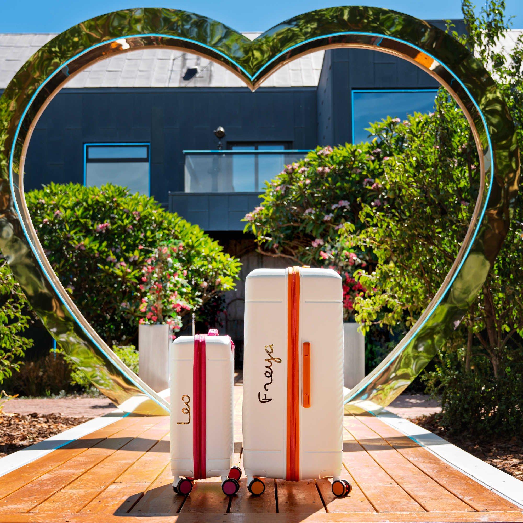 White/Orange - Rock - Rock Love Island Suitcase White/Orange - 9