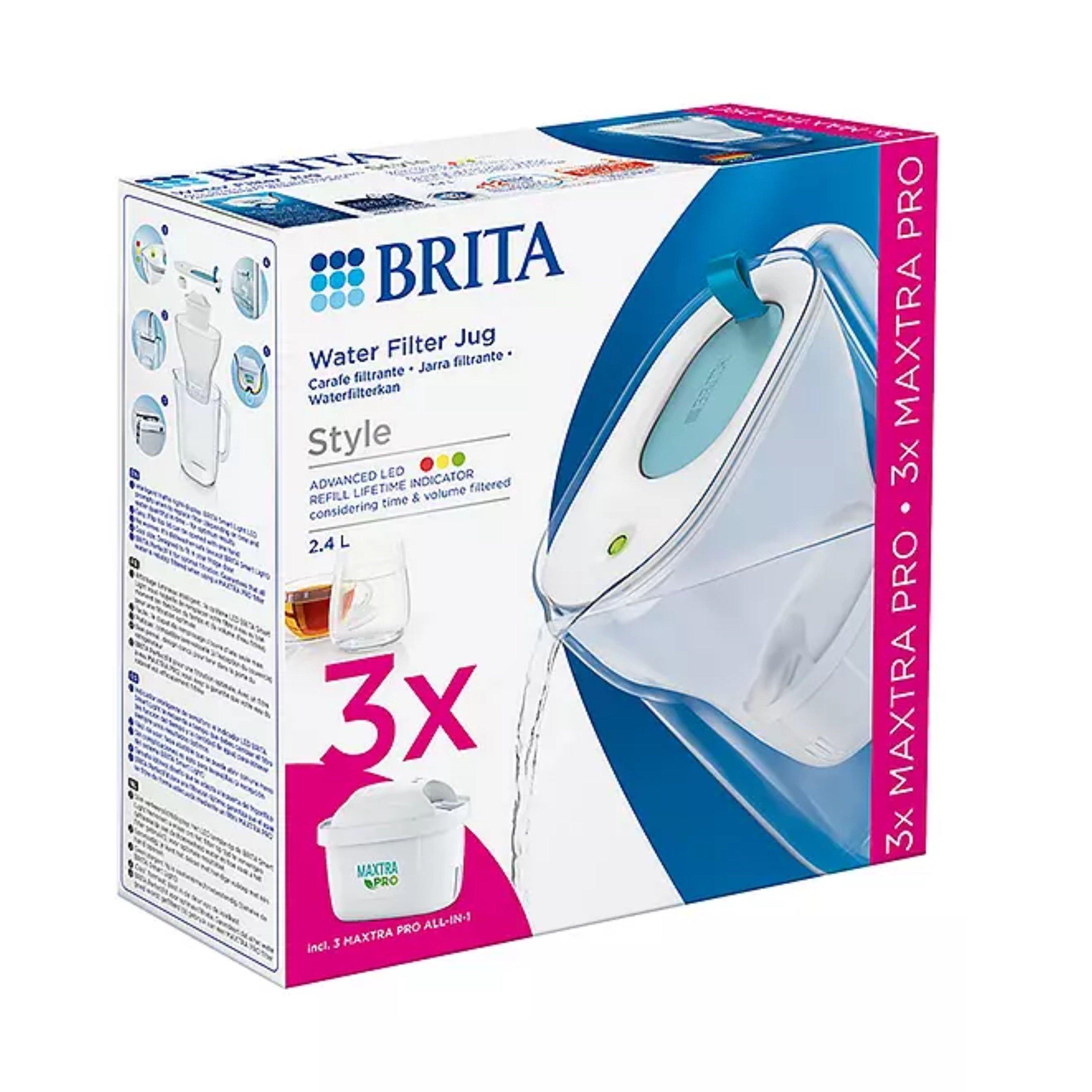None - Brita - Style Water Filter Jug Blue (2.4L) - 1