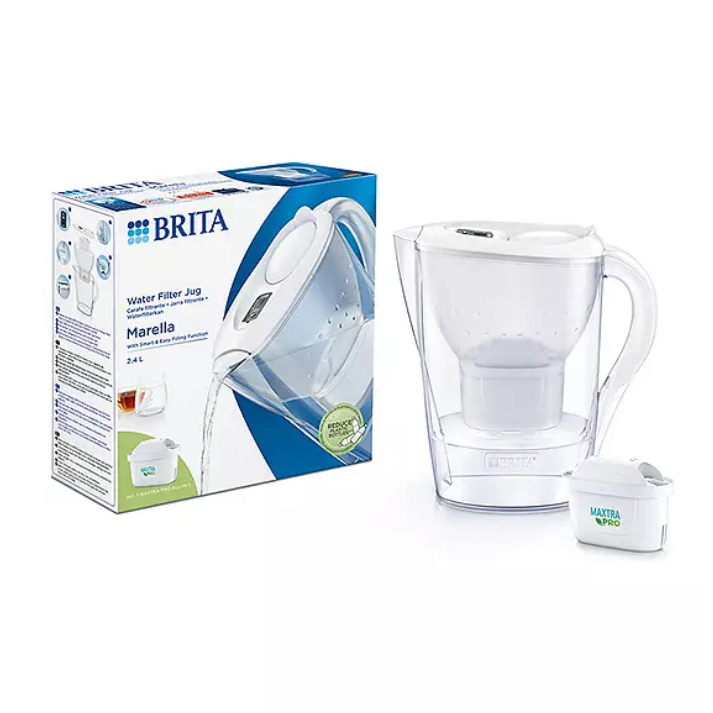 None - Brita - Marella Water Filter Jug White (2.4L) - 3