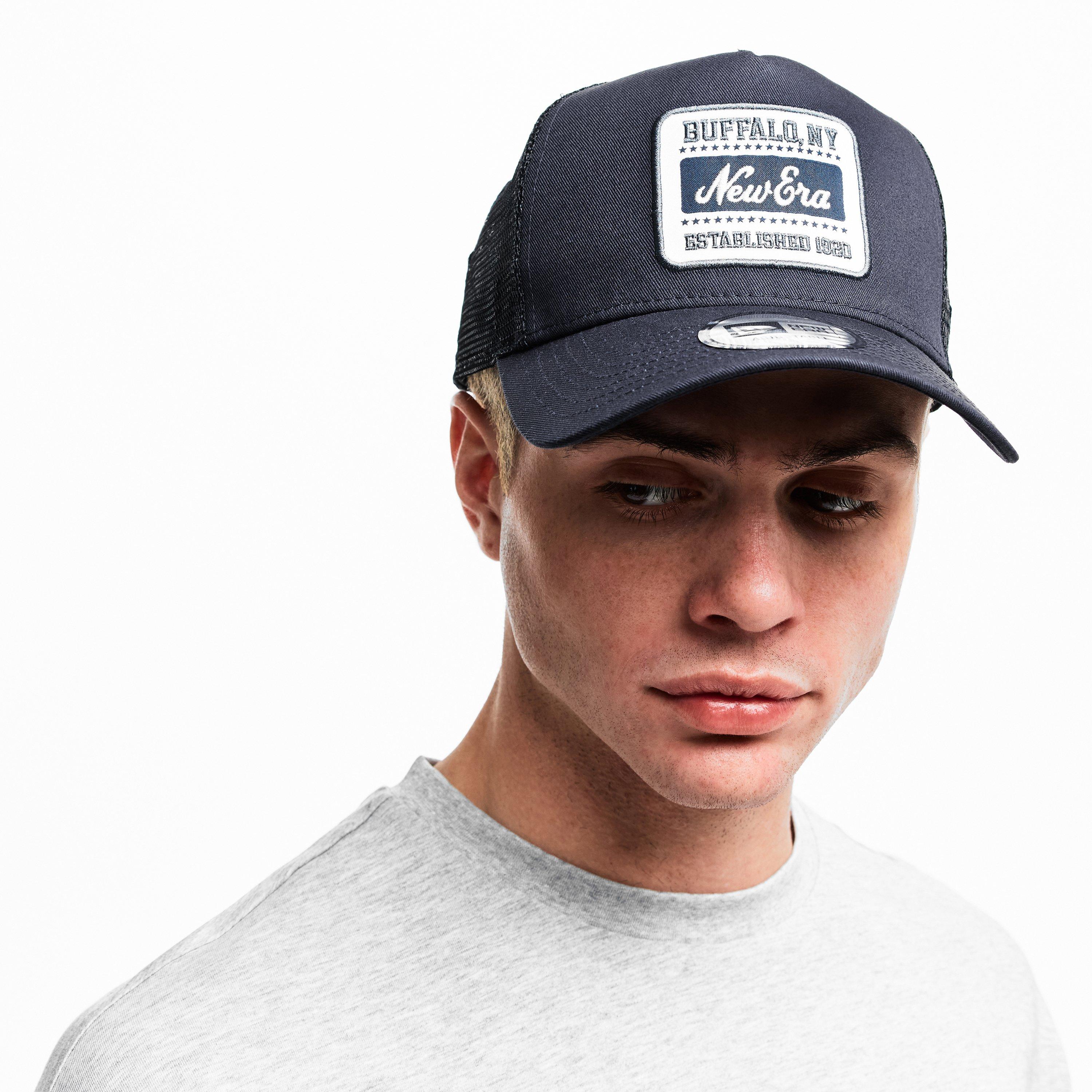 Navy - New Era - Men's Patch Trucker Baseball Cap - 3