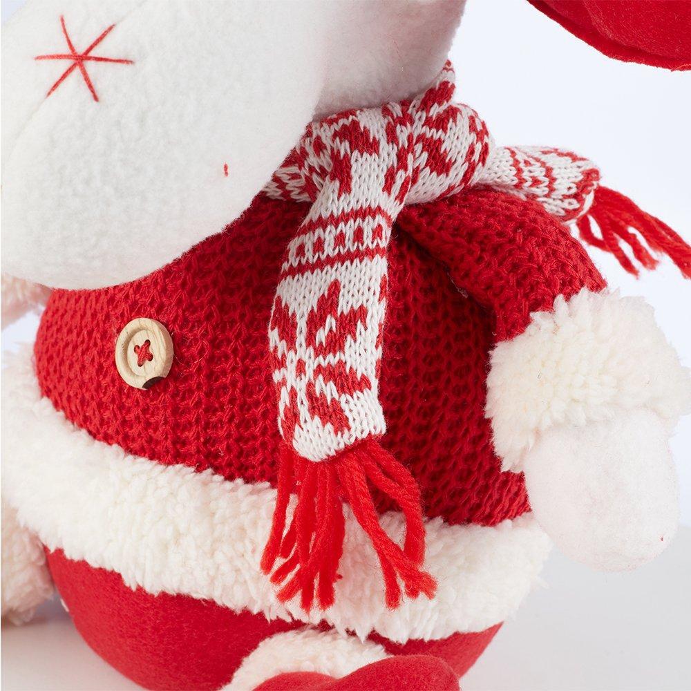 Red And White - LIFE IDEAS - Cute Reindeer Plush Toy for Children - 7