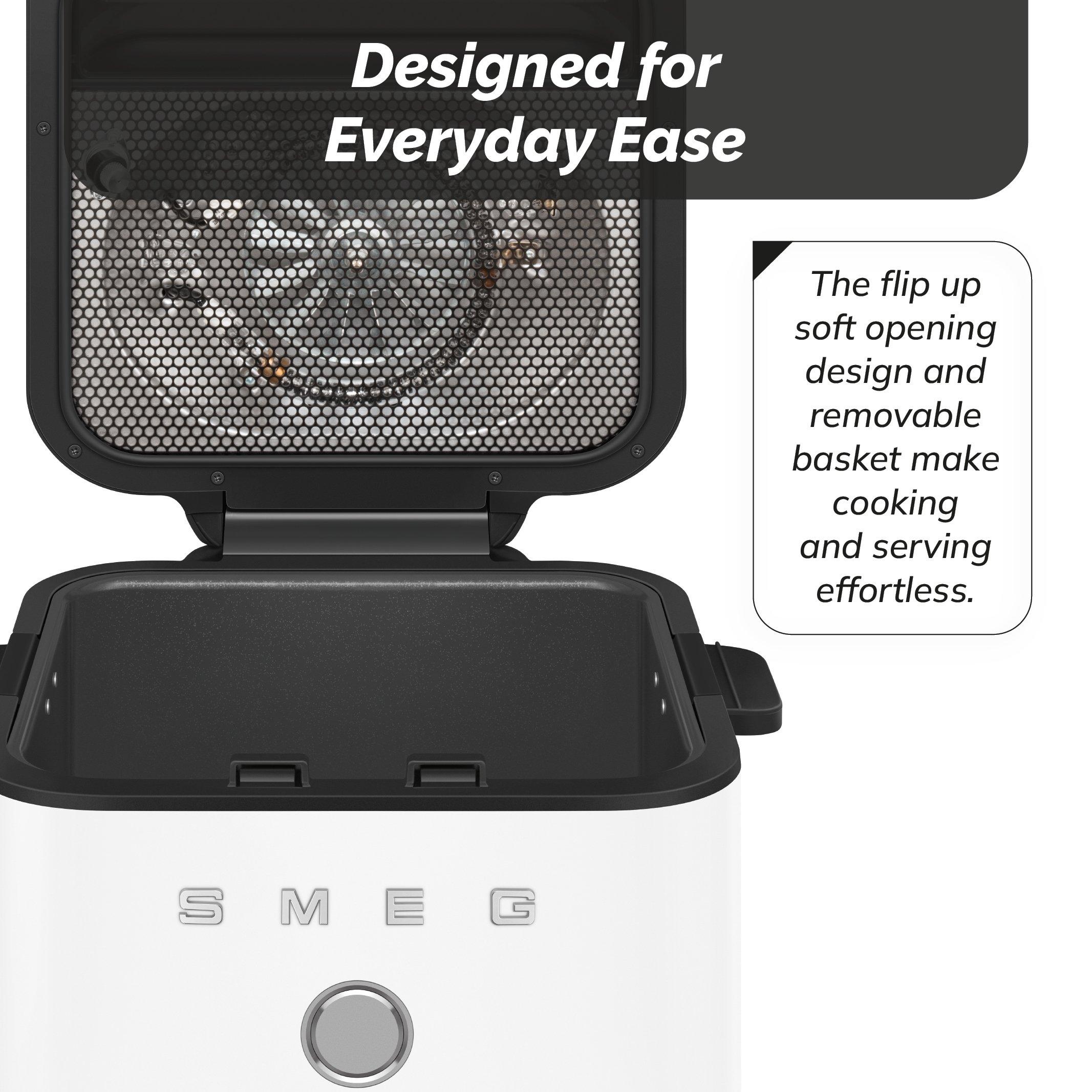 Matte White - Smeg - Smeg Dual Flavour AirFryer  7 Automatic Programme - 7