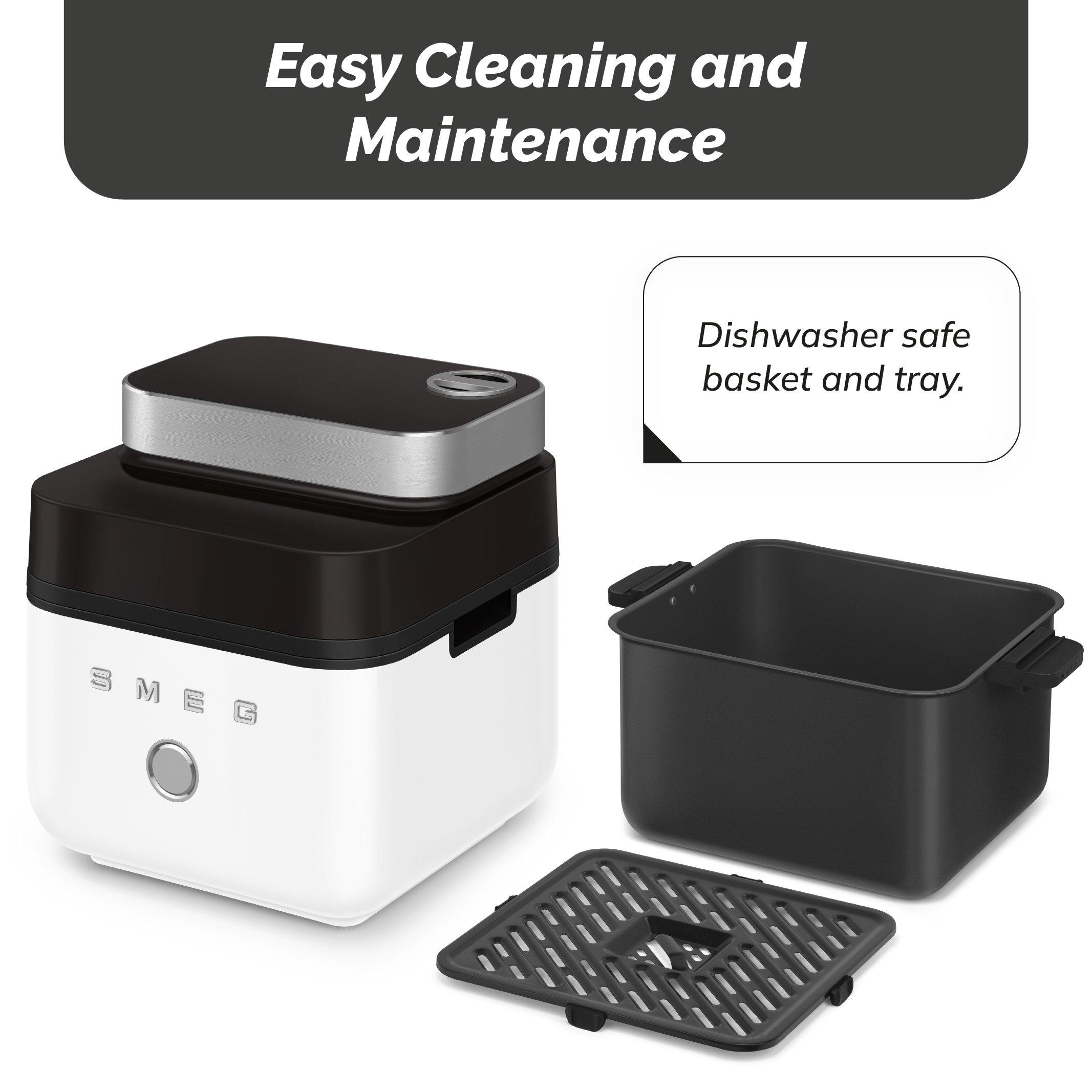 Matte White - Smeg - Smeg Dual Flavour AirFryer  7 Automatic Programme - 8