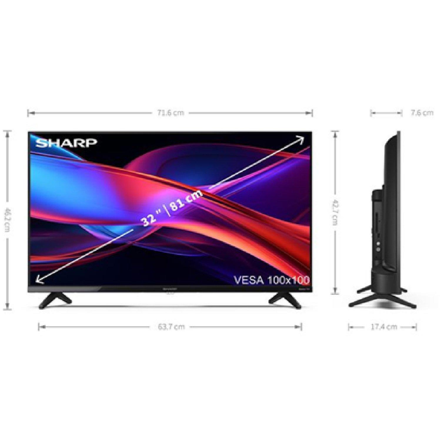 Black - Sharp - SHARP Roku TV 32 Smart HD Ready HDR LED TV - 3