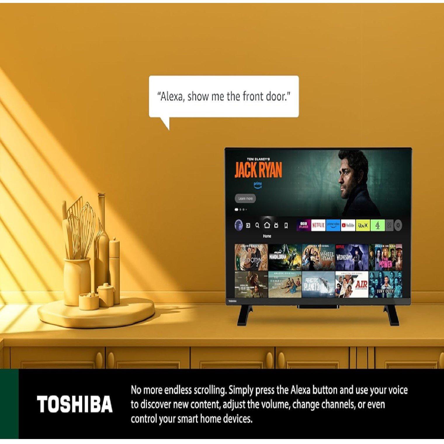 Black - Toshiba - TOSHIBA 32" Smart HD  LED TV with Amazon Alexa - 7