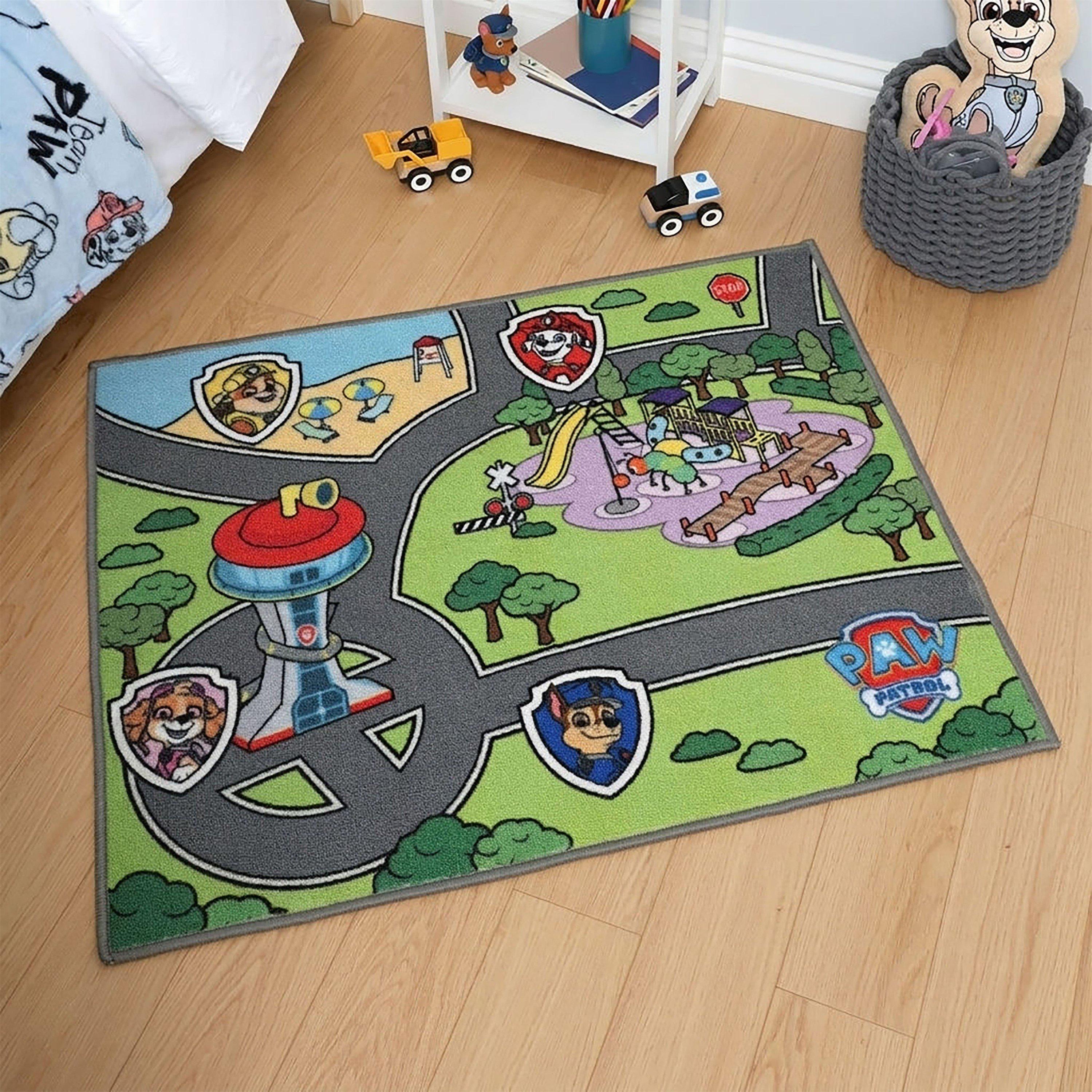 Multicolour - Paw Patrol - Paw Patrol Adventure Bay Rectangular Play Rug - 4