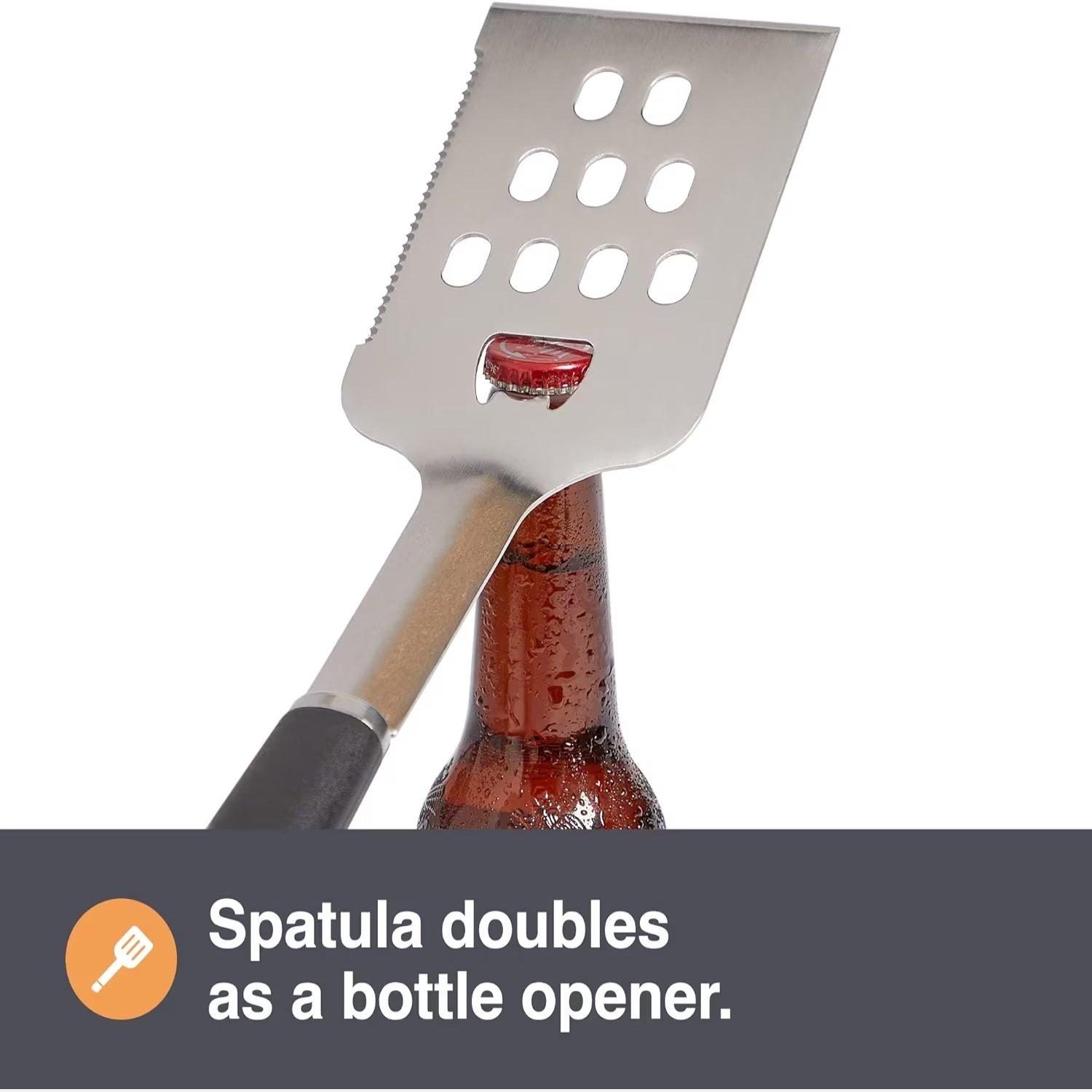 Black - VonShef - VonShef - 5pc BBQ Tool Set And Bag - 7