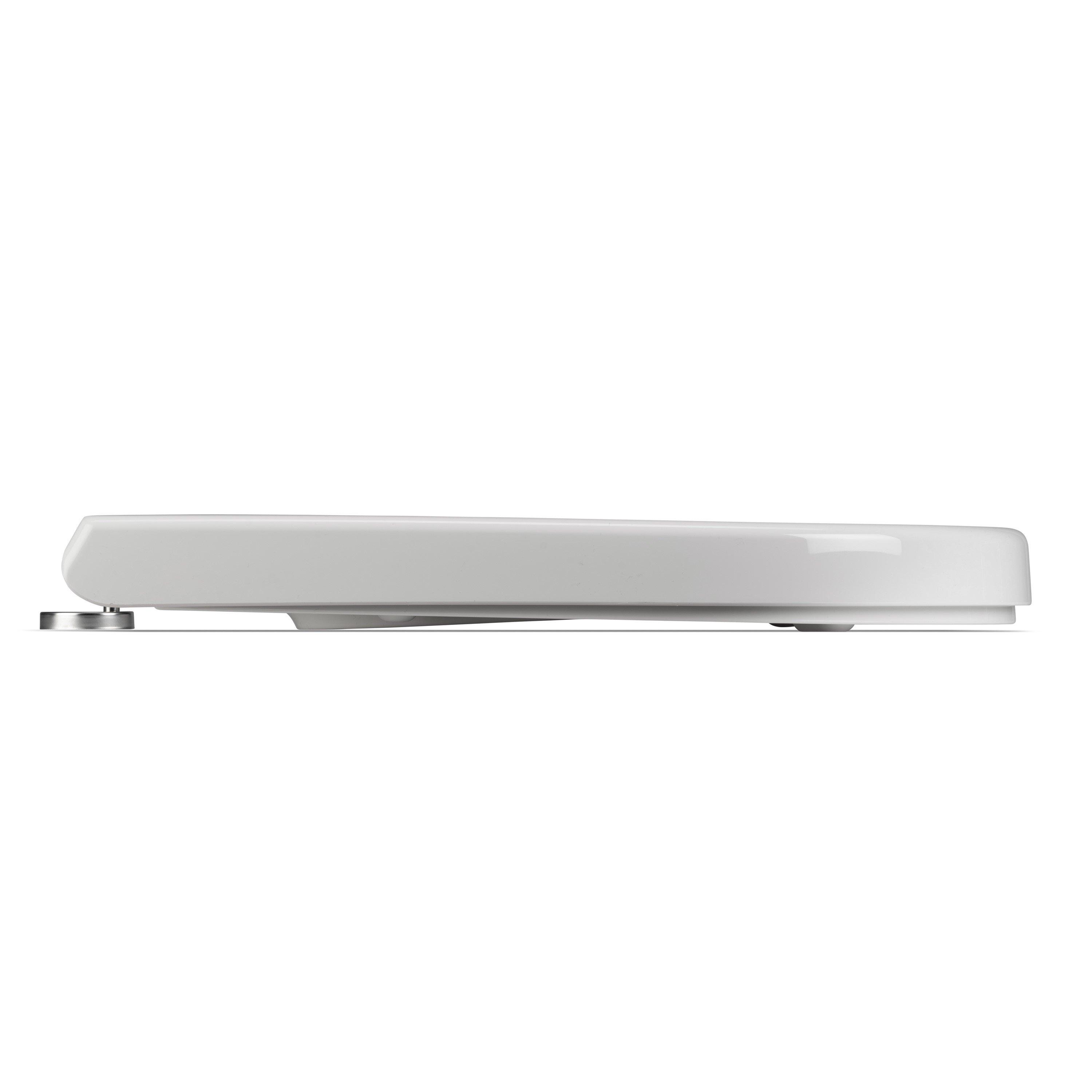 White - Croydex - Baveno D-Shape Soft Close Toilet Seat Recycled Material - 5