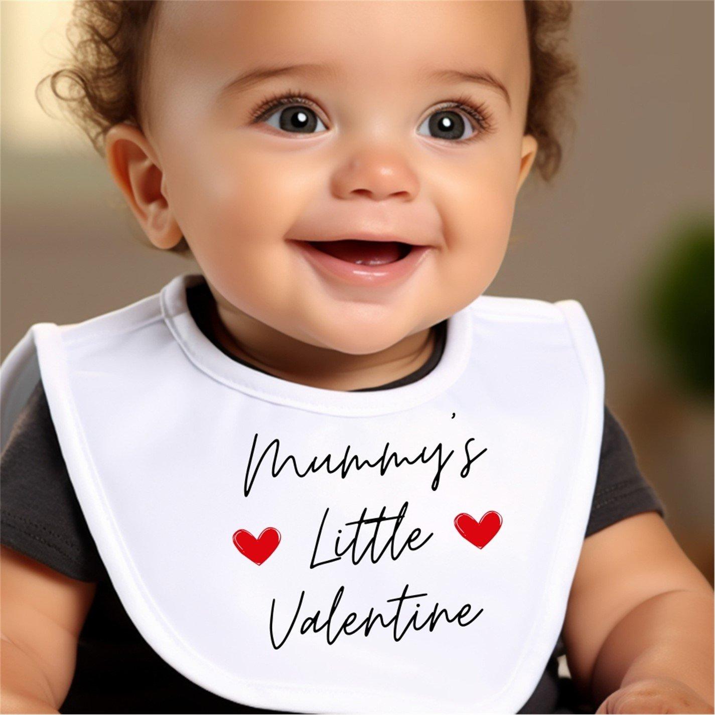 White - Aye Do Gifts - Mummys Little Valentine Baby Bib - 9202-BBYbib - 1