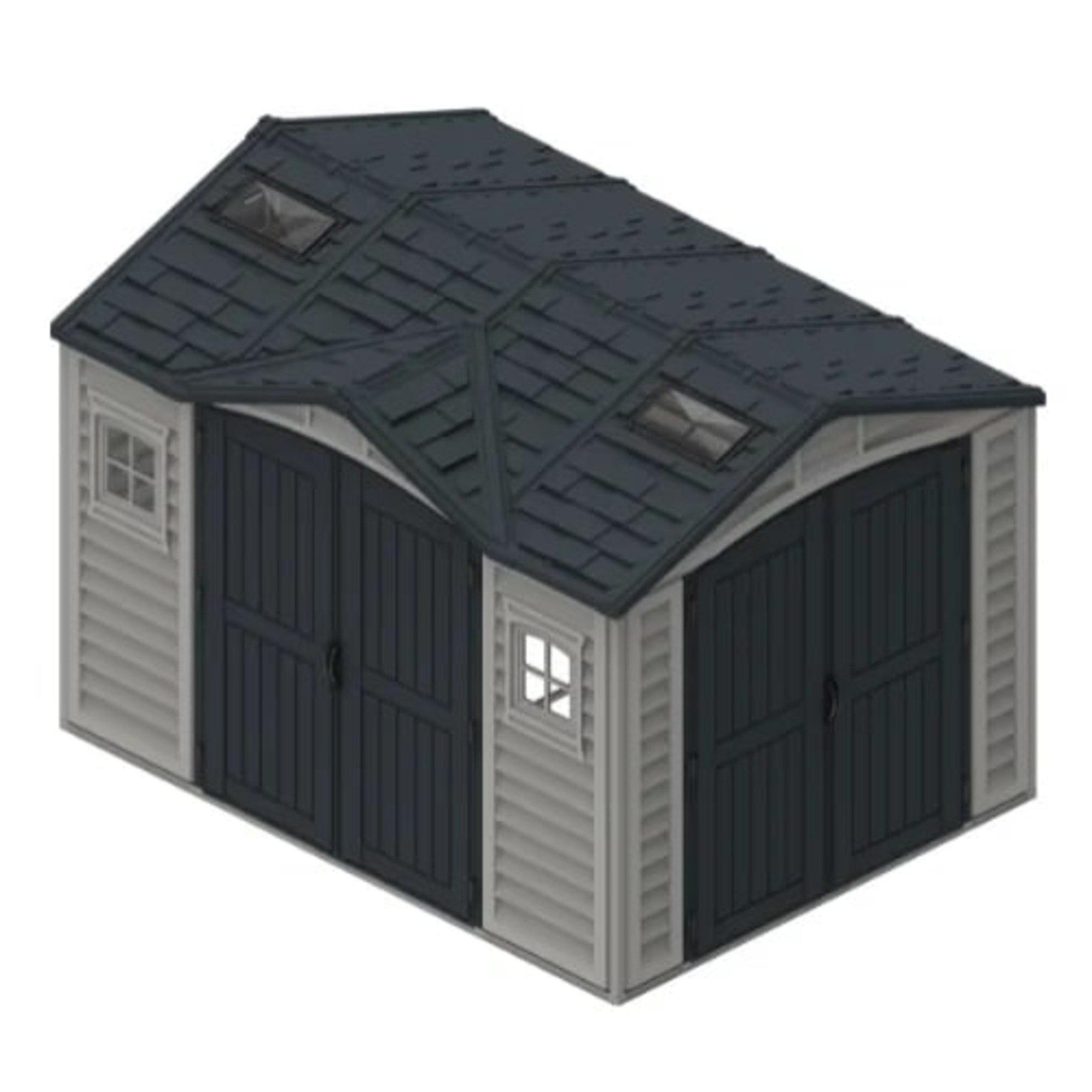 Light Grey - Store More - Saffron Apex Plus Vinyl Shed - 4