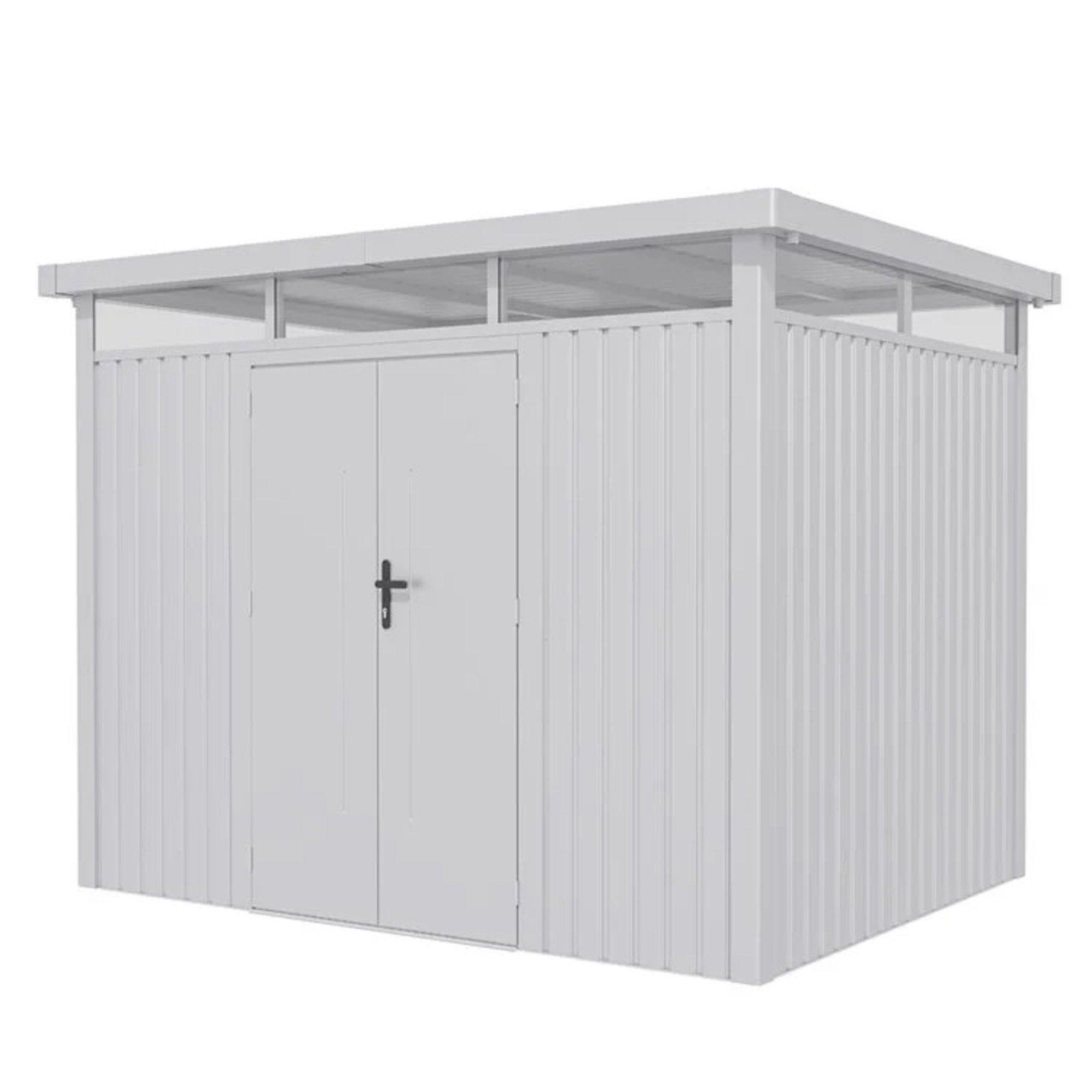 White - Store More - Lotus Titan Pent Metal Shed - 4