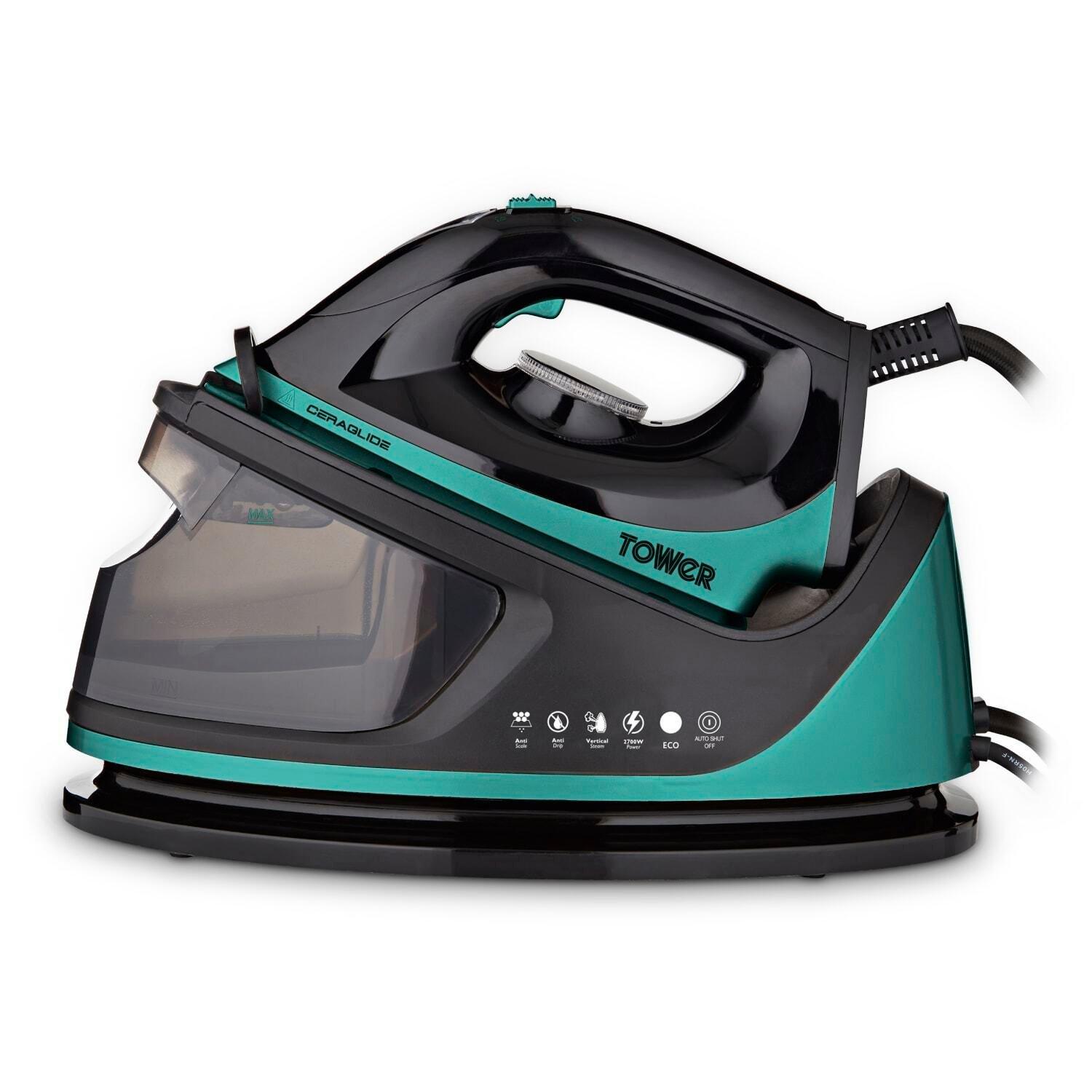Teal - Tower - Tower  Ceraglide Steam Generator 2700W 1.2L - 1