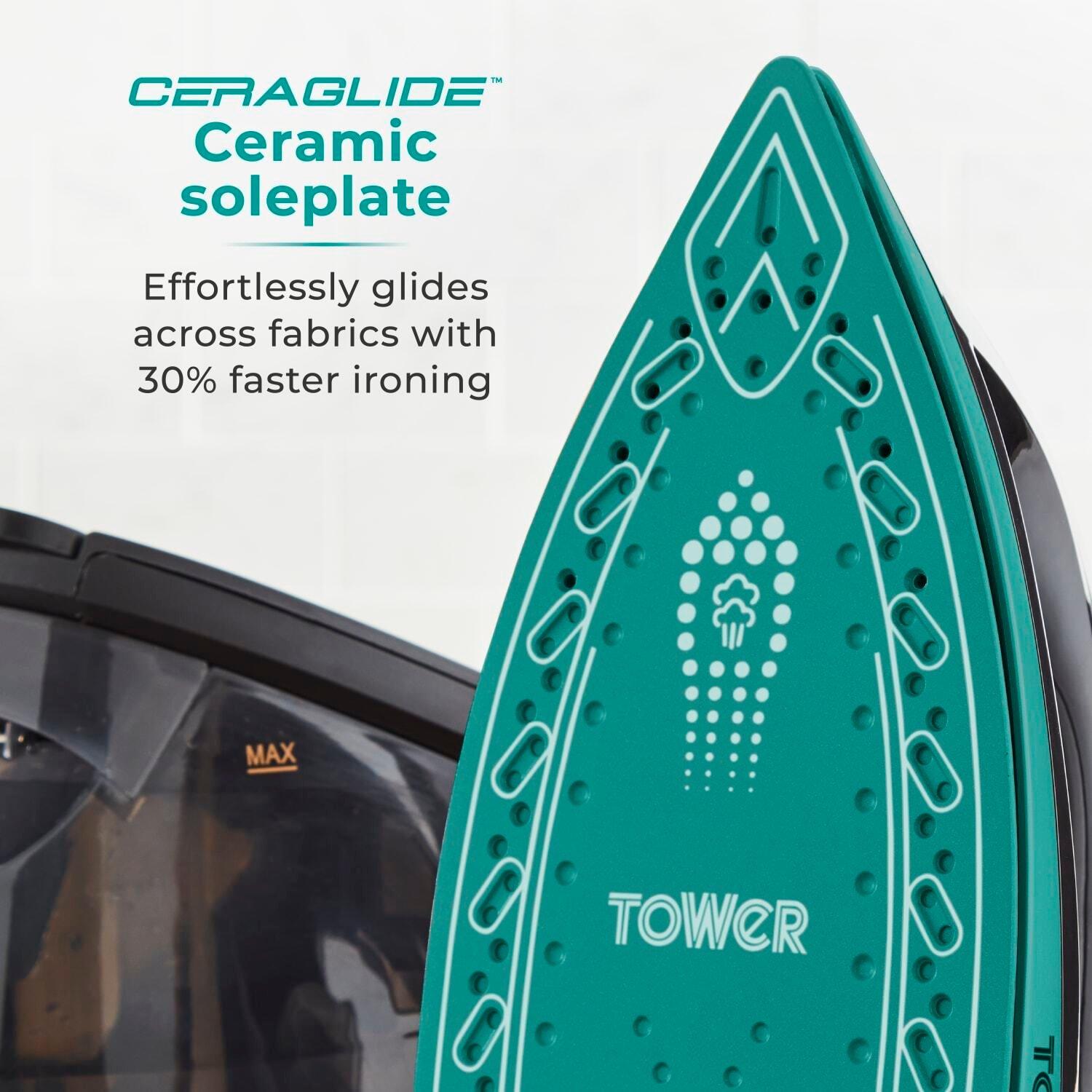 Teal - Tower - Tower  Ceraglide Steam Generator 2700W 1.2L - 4