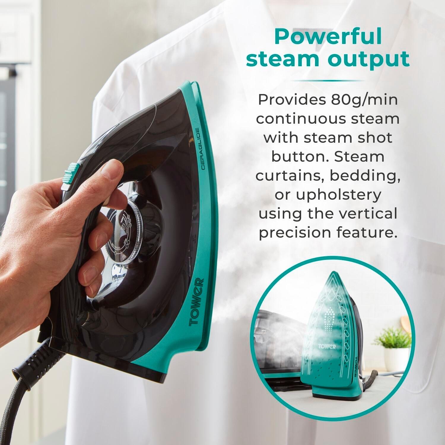 Teal - Tower - Tower  Ceraglide Steam Generator 2700W 1.2L - 5