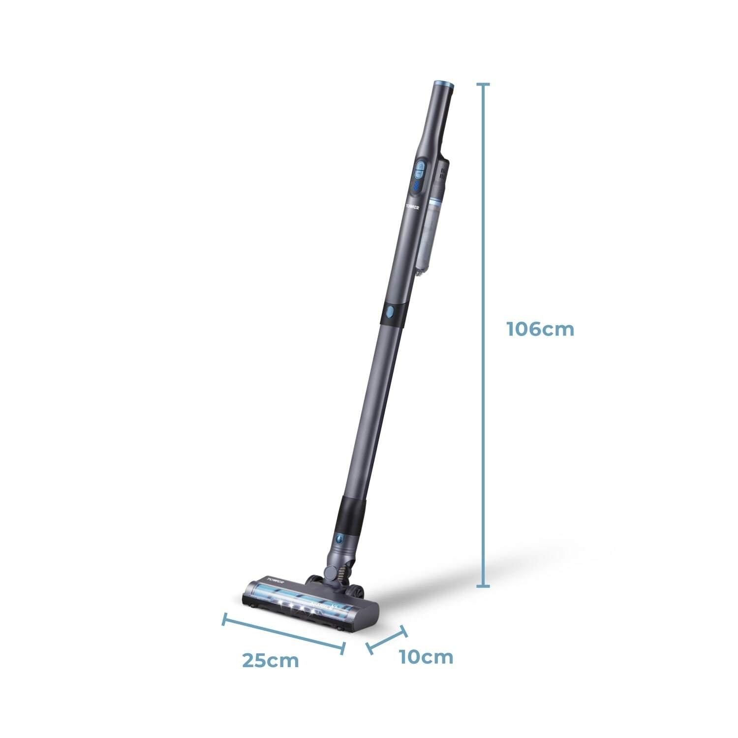 Black - Tower - Tower VL60 NimbleVac Cordless Vacuum with Brushless - 6