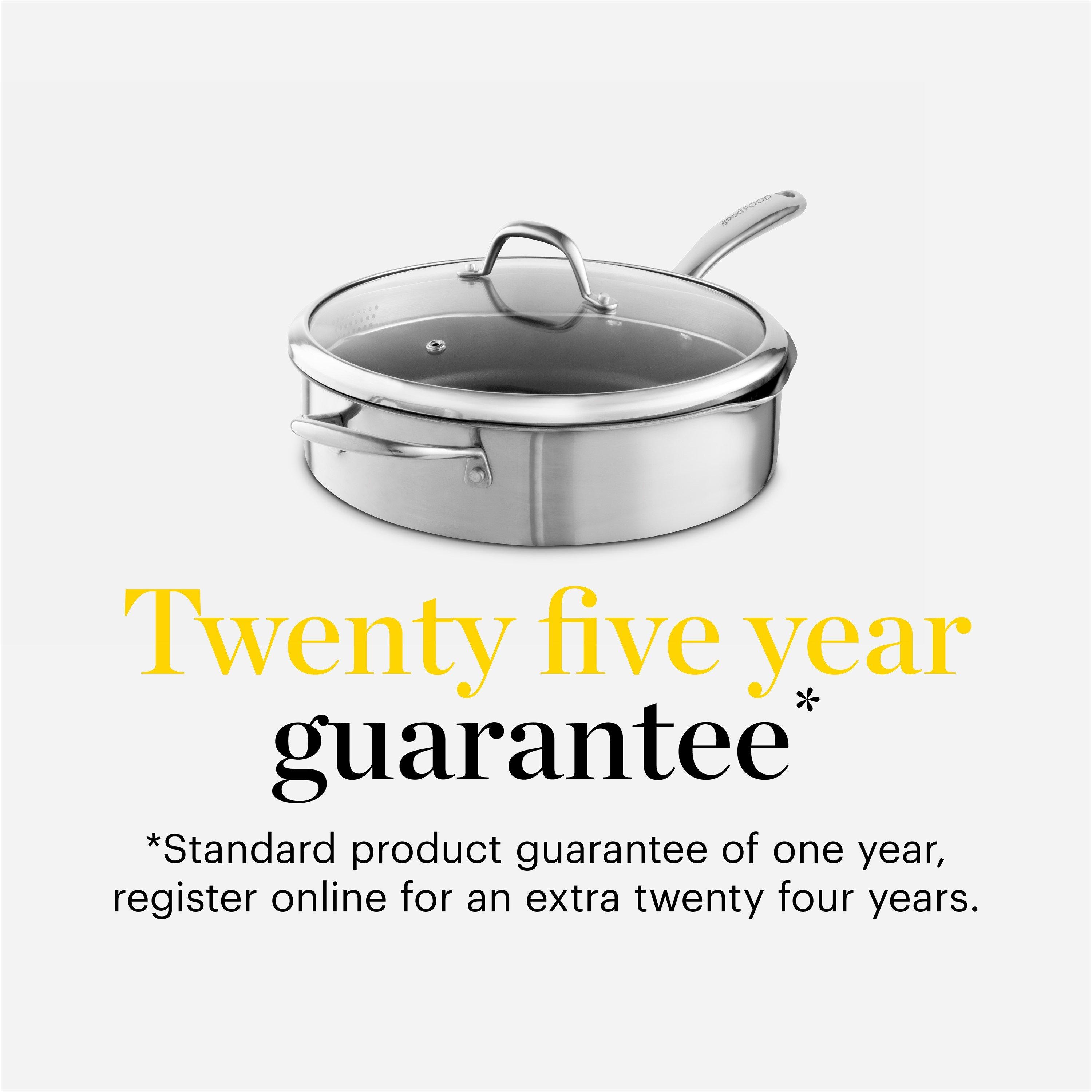 Stainless Steel - Good Food - Tri-Ply 28cm Multi-Pan with Lid - 7