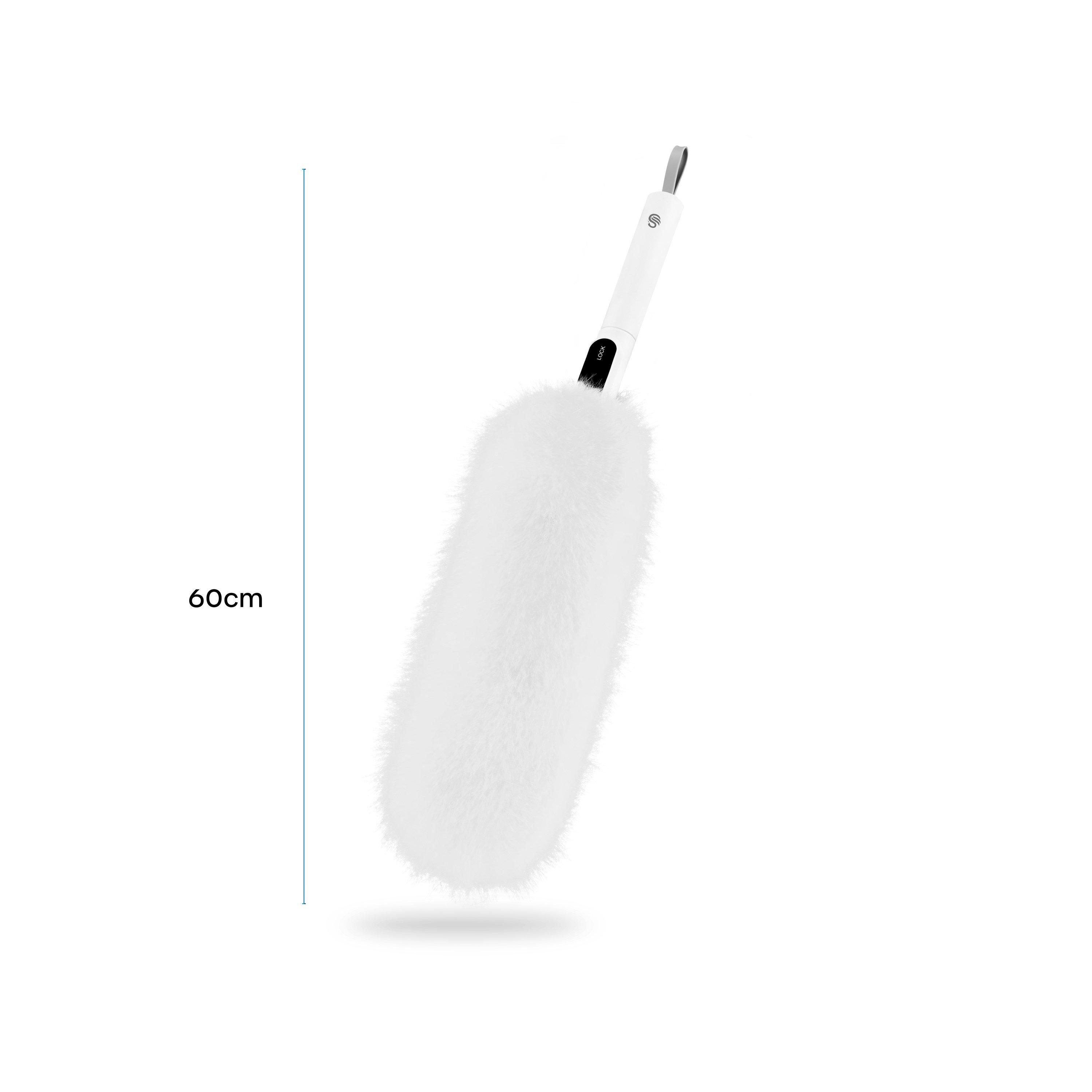 White - Swan - 2-in-1 Microfibre Duster - 6