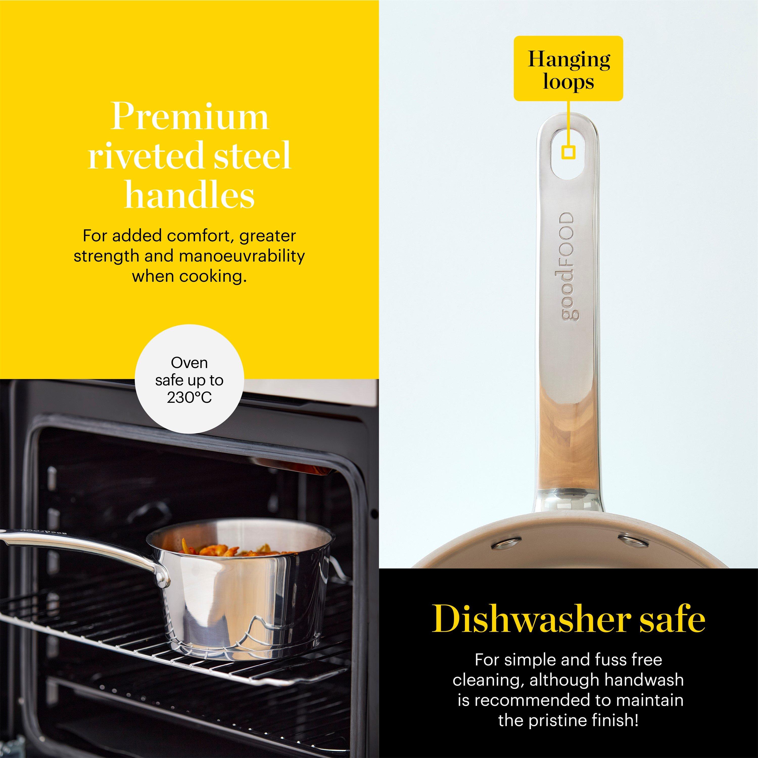 Stainless Steel - Good Food - Stainless Steel 3 Piece Saucepan Set - 5