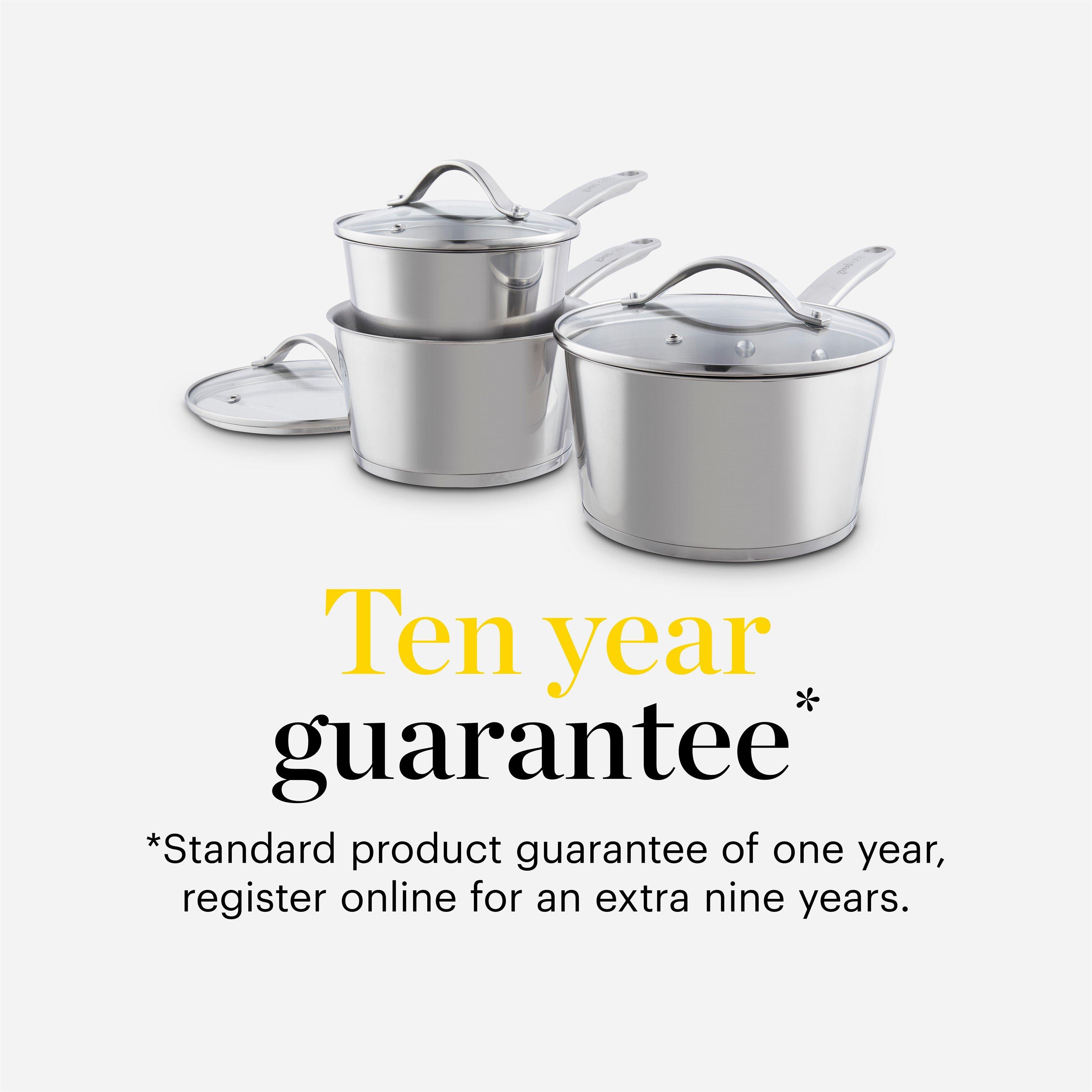 Stainless Steel - Good Food - Stainless Steel 3 Piece Saucepan Set - 7