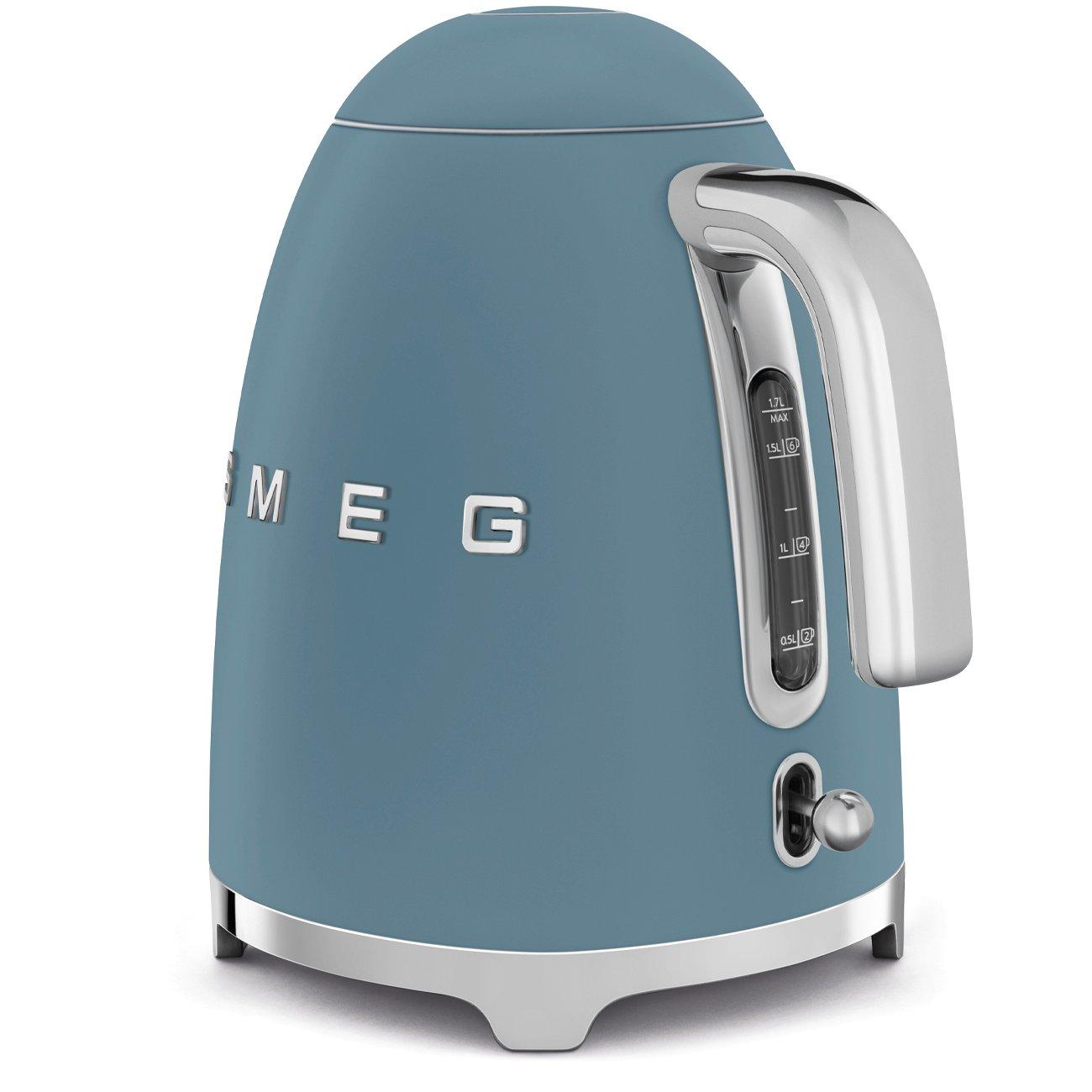 Storm Blue - Smeg - Breakfast Set 1.7L 300W Kettle and 2 Slice Toaster Storm Blue EEJB290 - 4