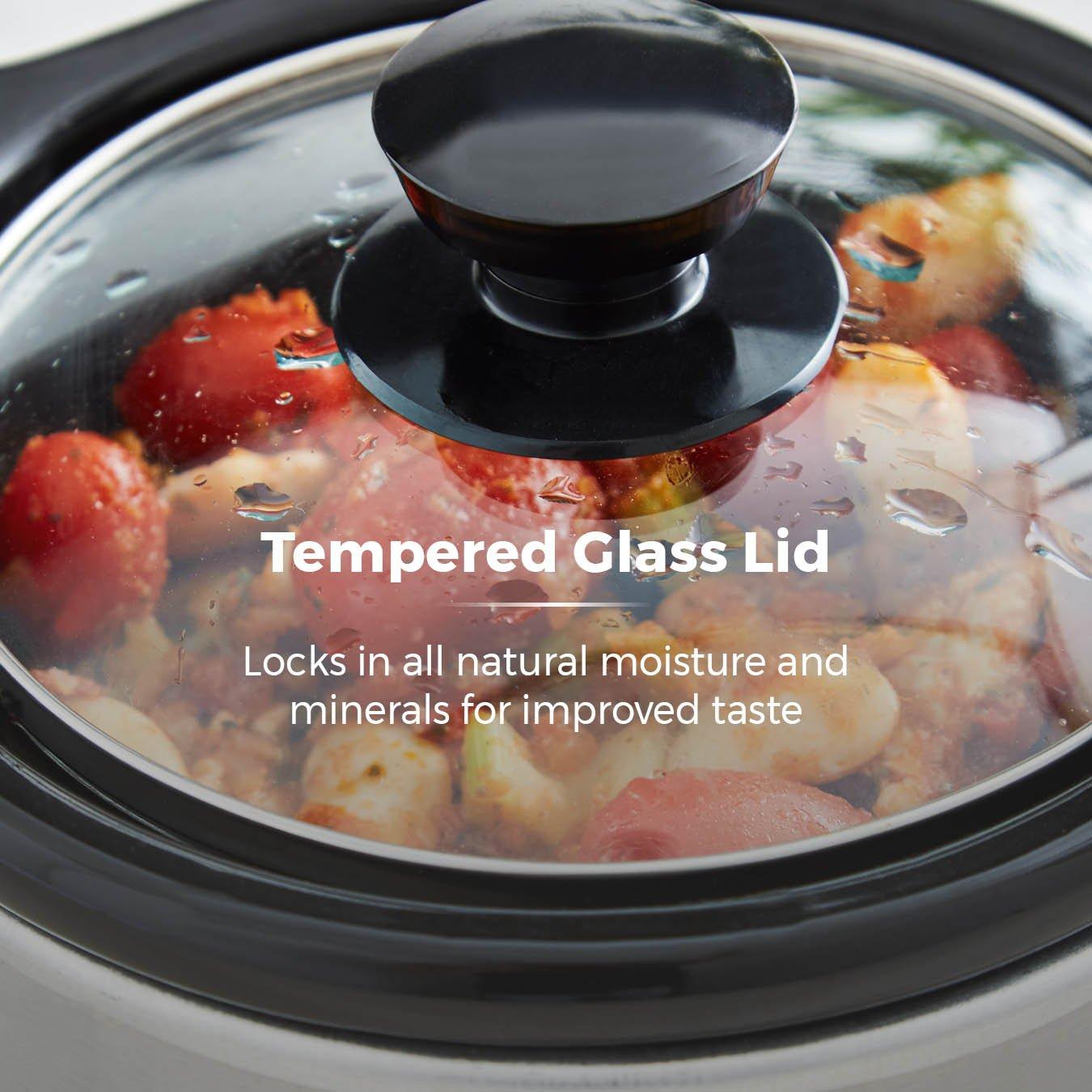 Stainless Steel - Tower - 1.5 Litre Stainless Steel Slow Cooker - 7