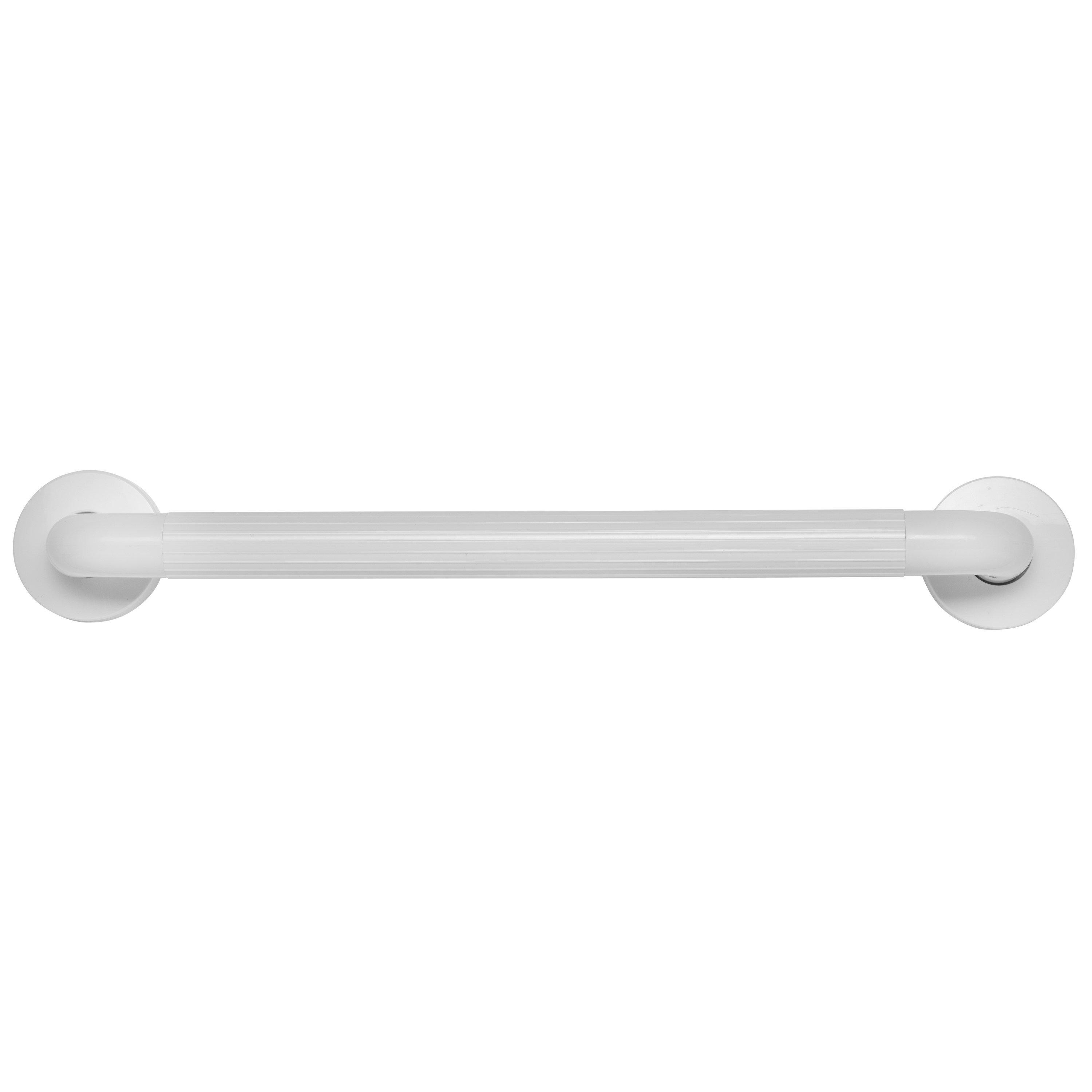 White - Croydex - 60cm White Grab Bar Made from Recycled Materials - 2