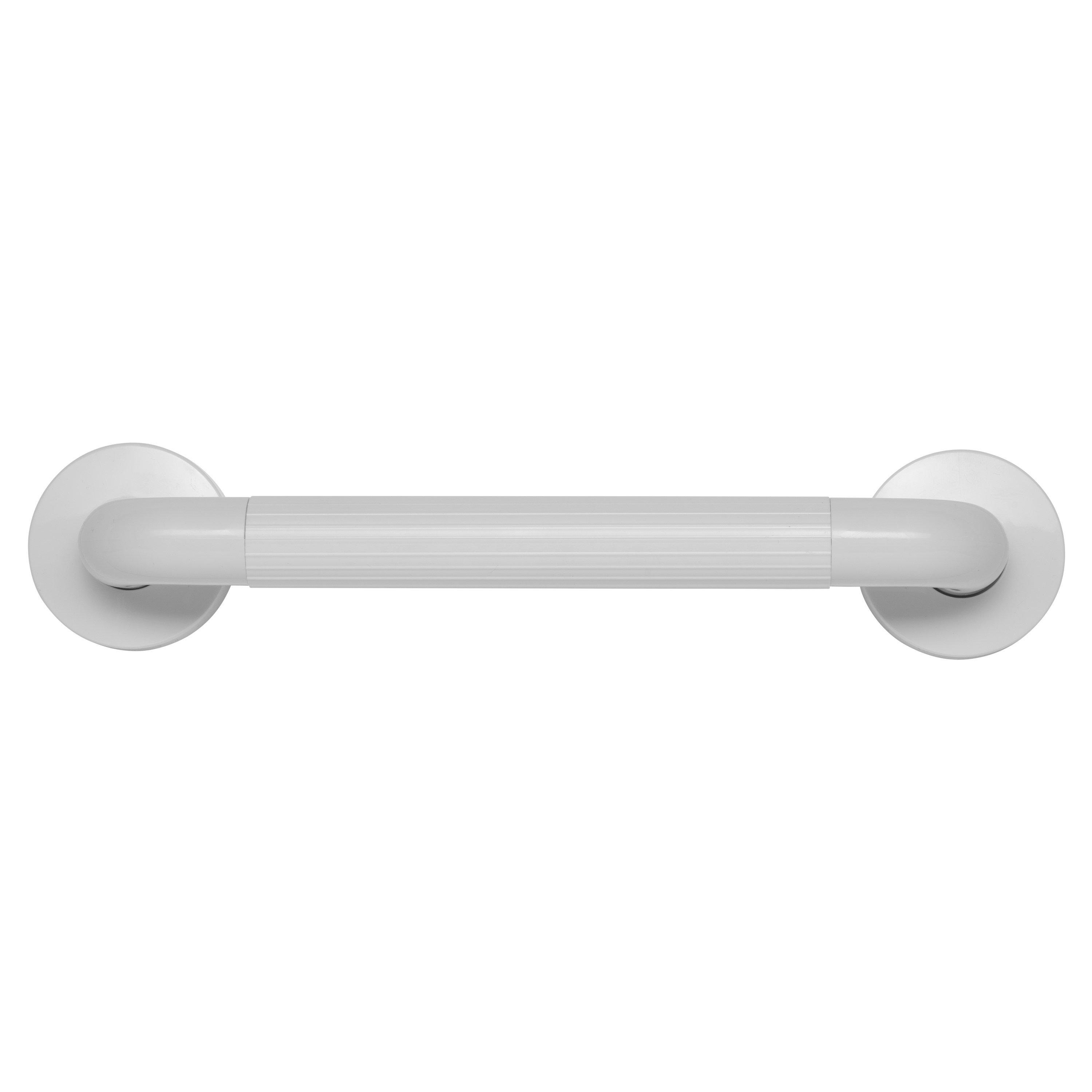 White - Croydex - 60cm White Grab Bar Made from Recycled Materials - 3