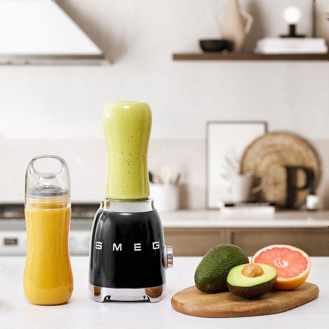 Black - Smeg - Smeg EEJB312 Black Compact Personal Blender and Ci - 7