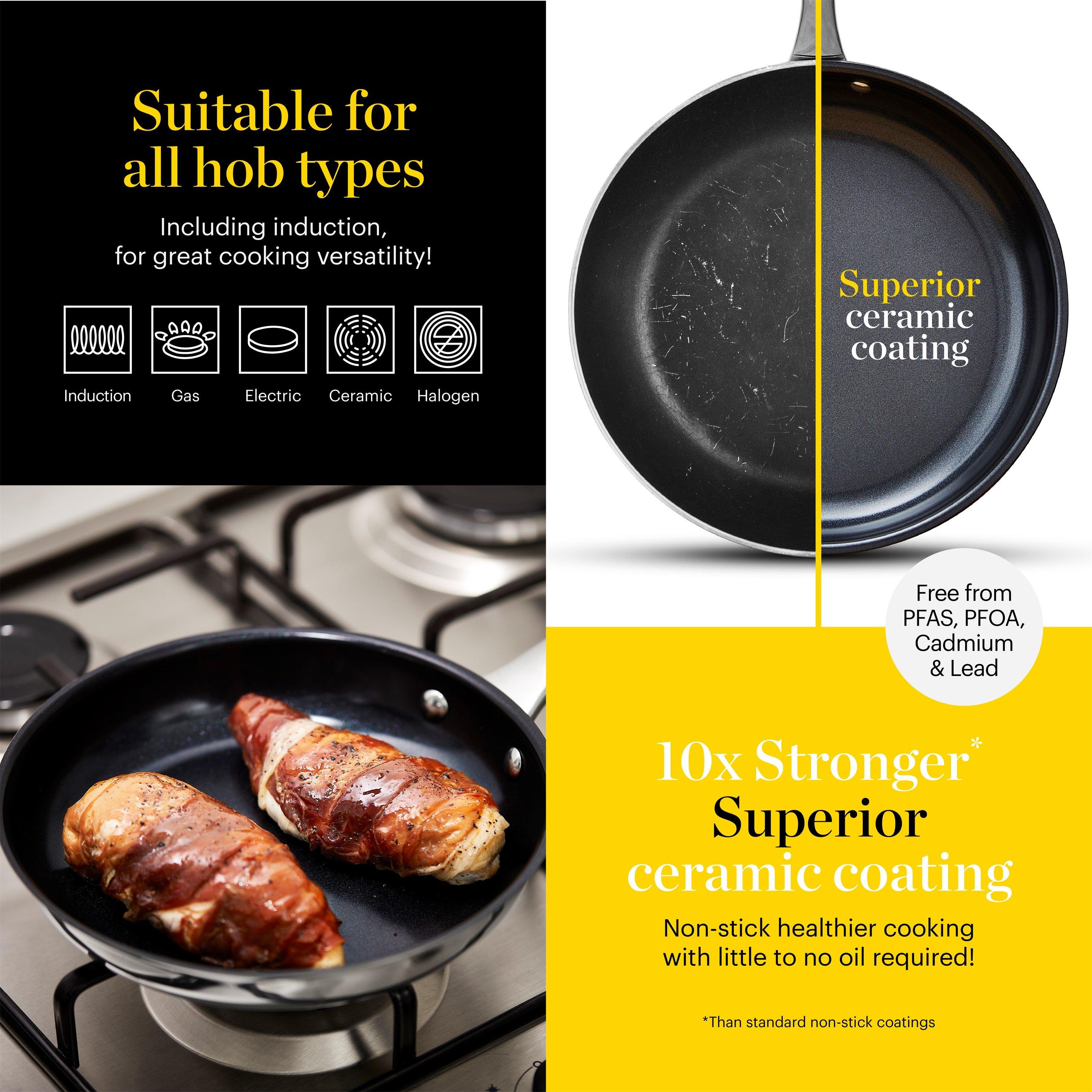 Stainless Steel - Good Food - Tri-Ply 28cm Frying Pan - 4