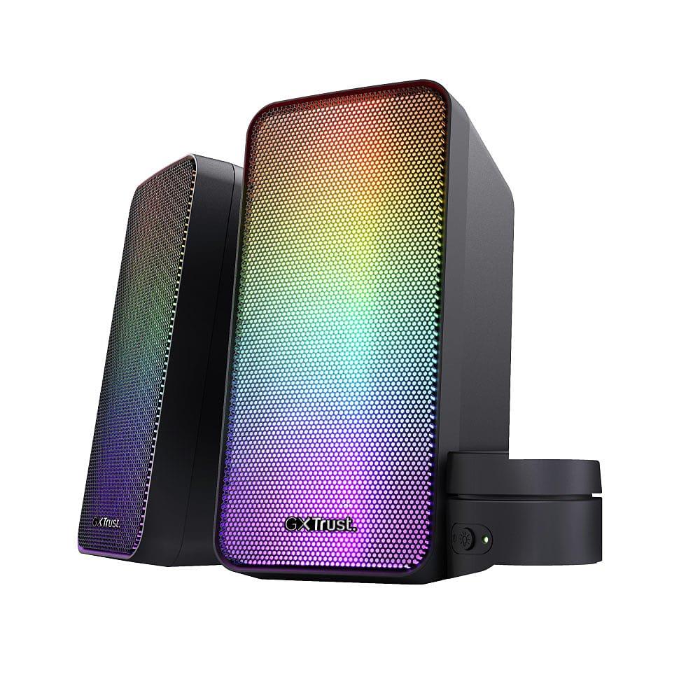 Trust GXT 611 Wezz Illuminated 2.0 RGB Speaker Set - Black