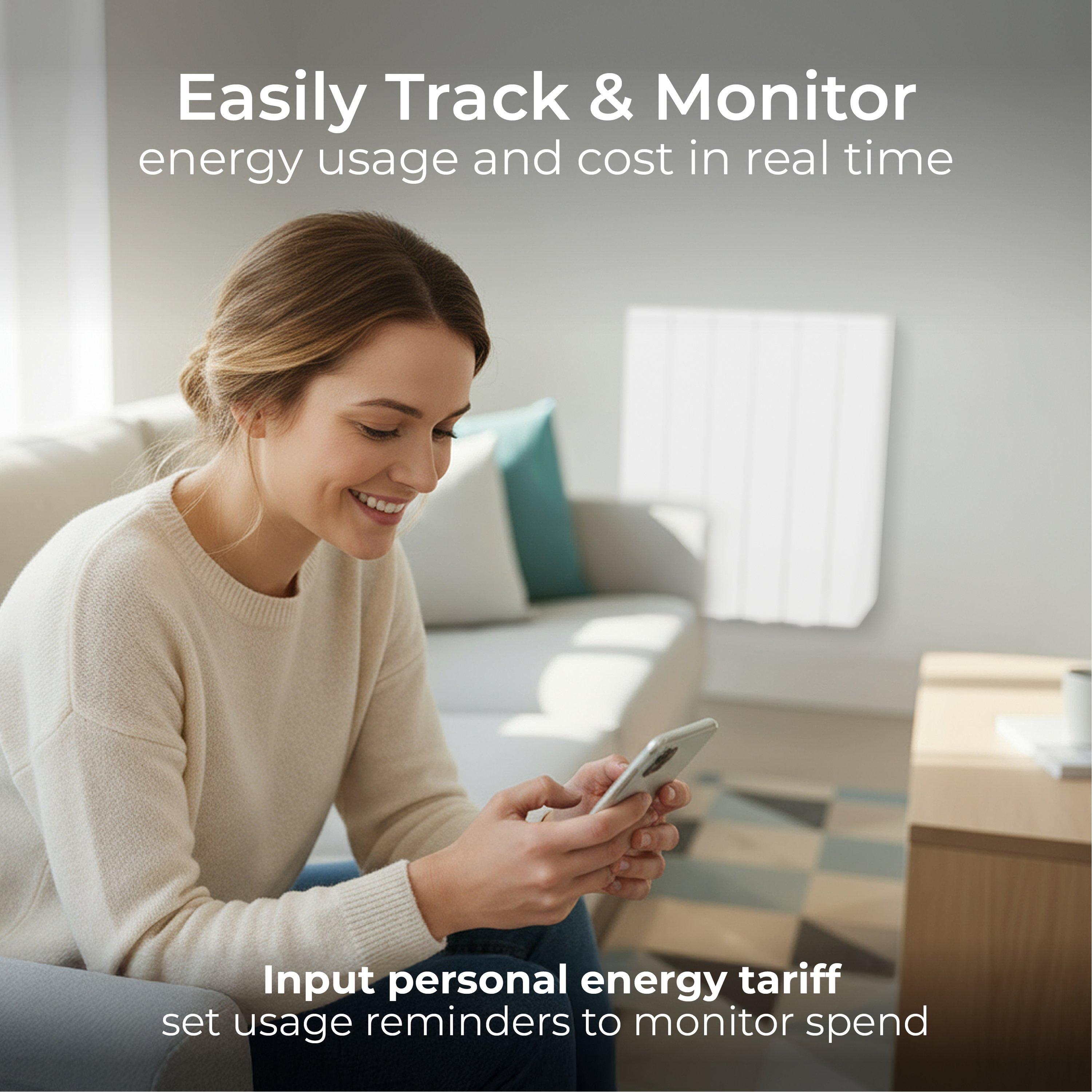 White - Masterplug - Masterplug Smart Oil Radiator 1000W - 2