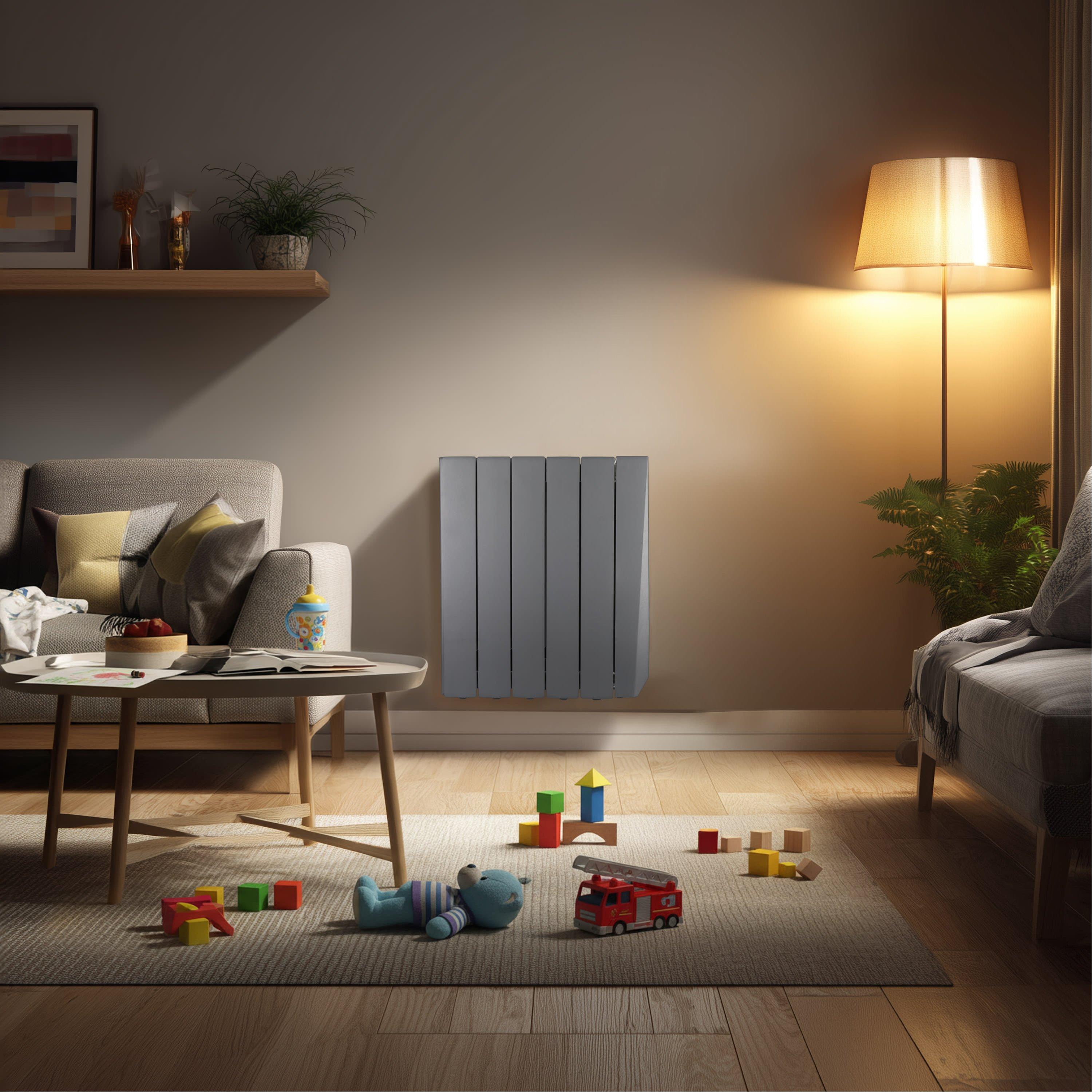 Anthracite Grey - Masterplug - Masterplug Smart Oil Radiator 1000W - 7
