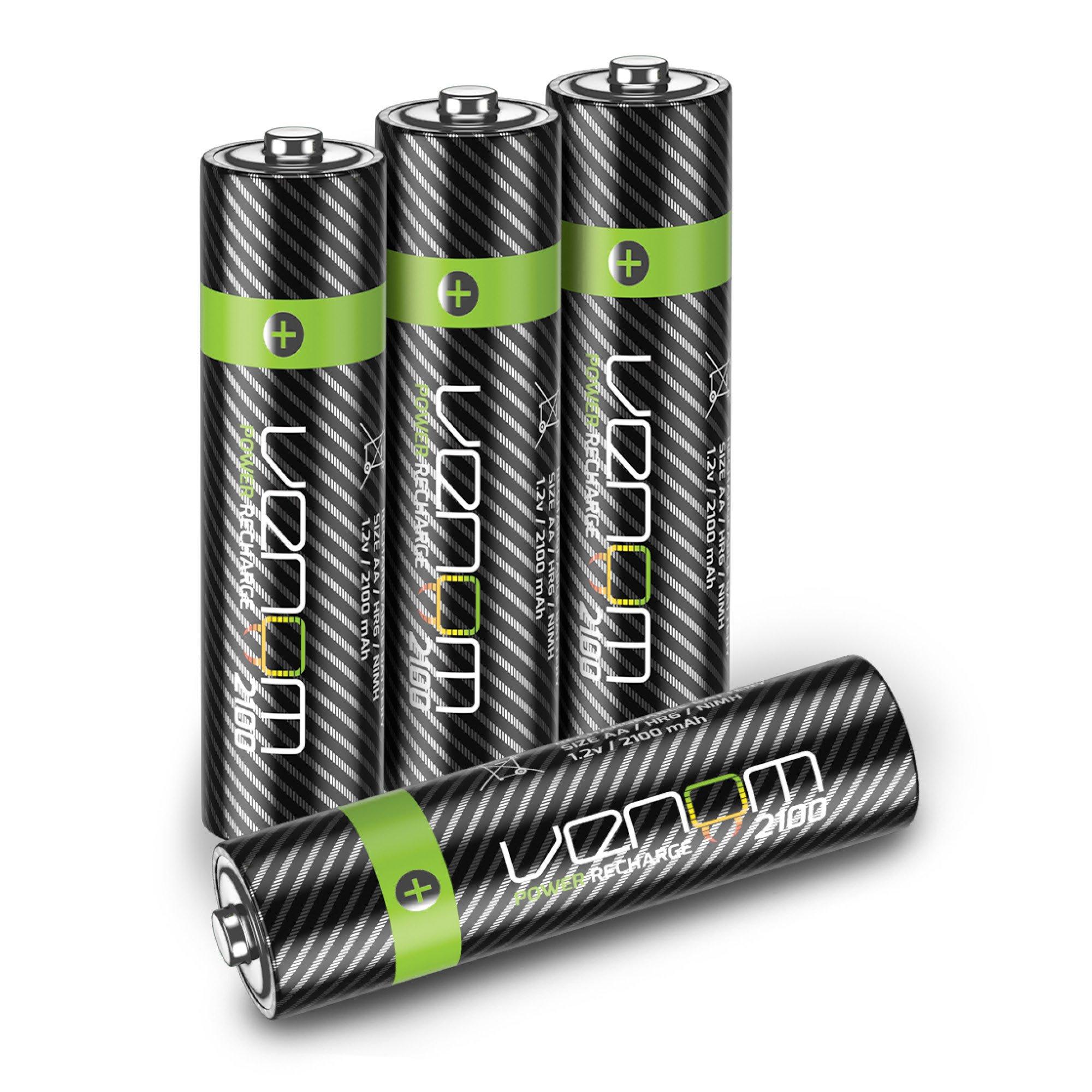 800mah - Venom - Rechargeable AAA Batteries - 800mAh 1.2V NiMH (4-Pack) - 1