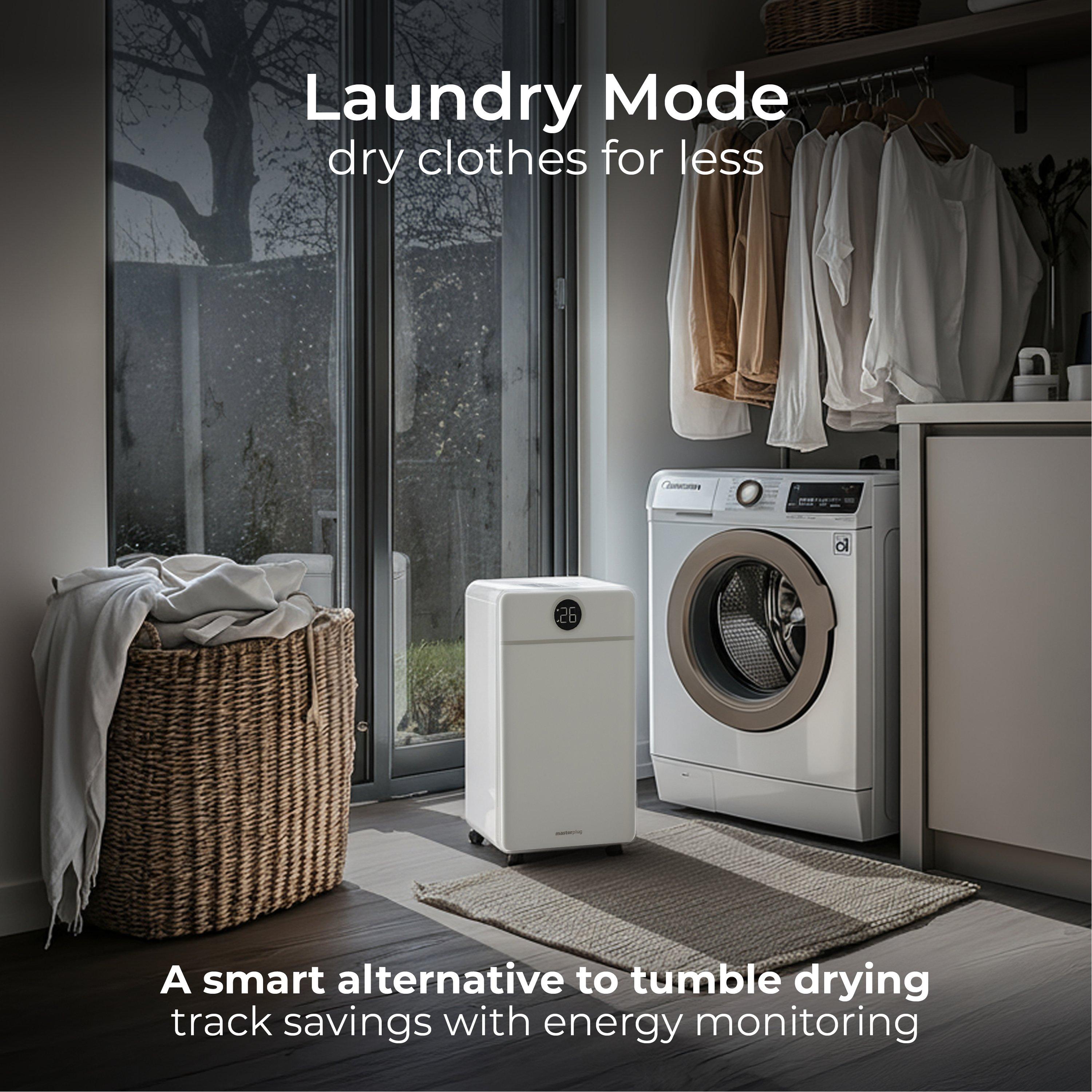 White - Masterplug - Masterplug SmartEnergy 3 in 1 12L Dehumidifier - 6