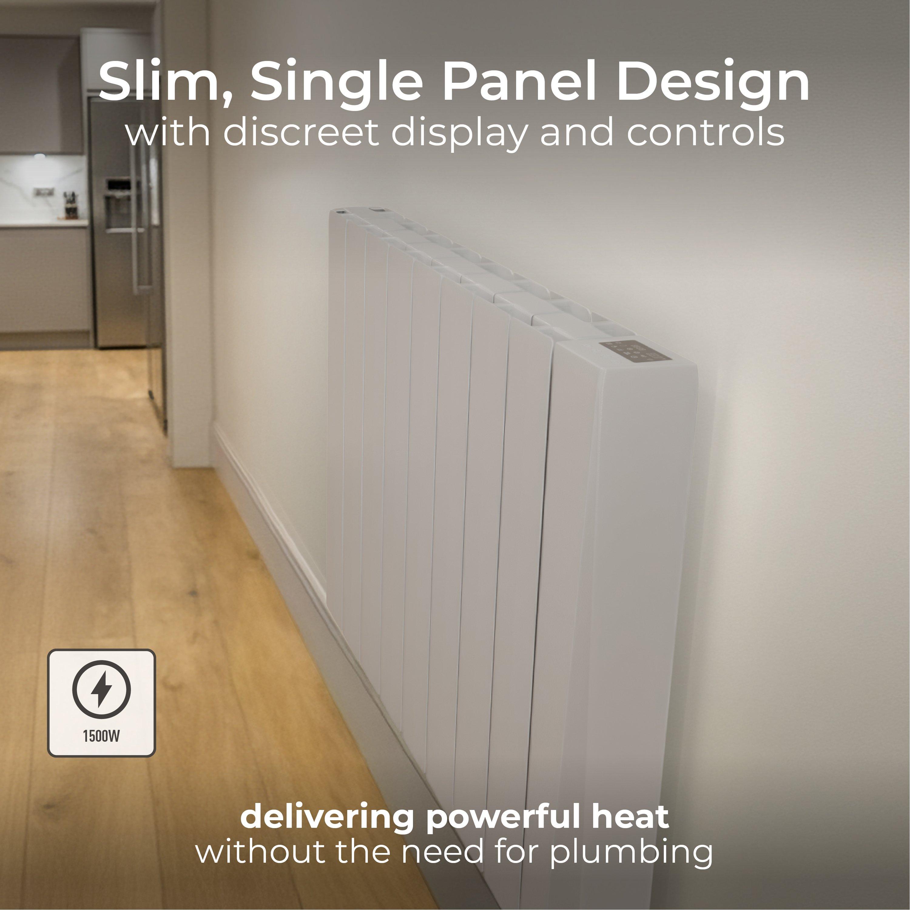 White - Masterplug - Masterplug Smart Oil Radiator 1500W - 4