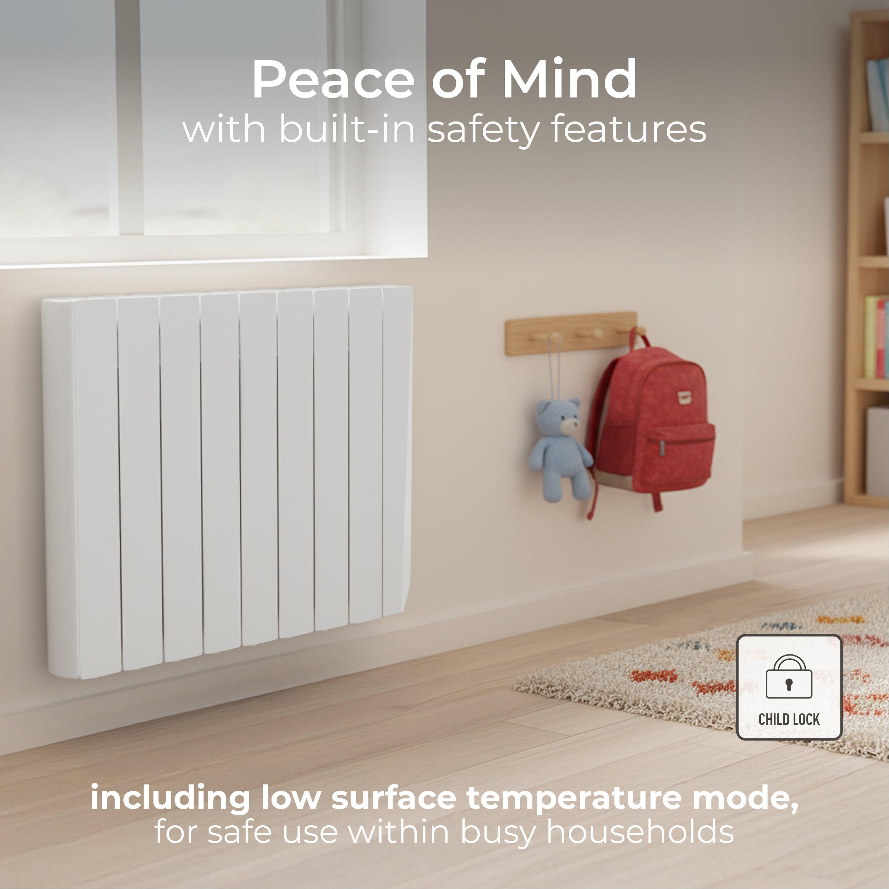 White - Masterplug - Masterplug Smart Oil Radiator 1500W - 5