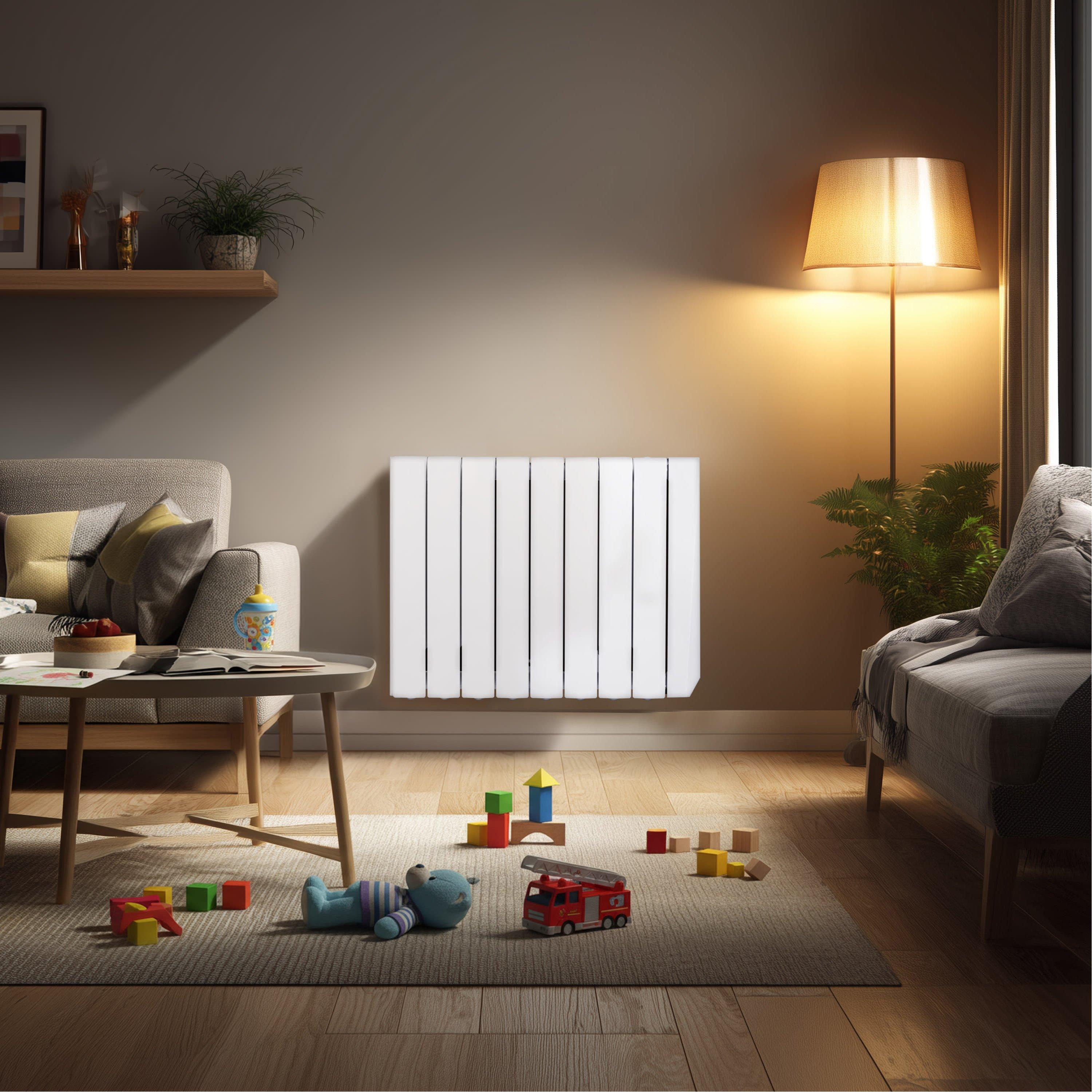 White - Masterplug - Masterplug Smart Oil Radiator 1500W - 7