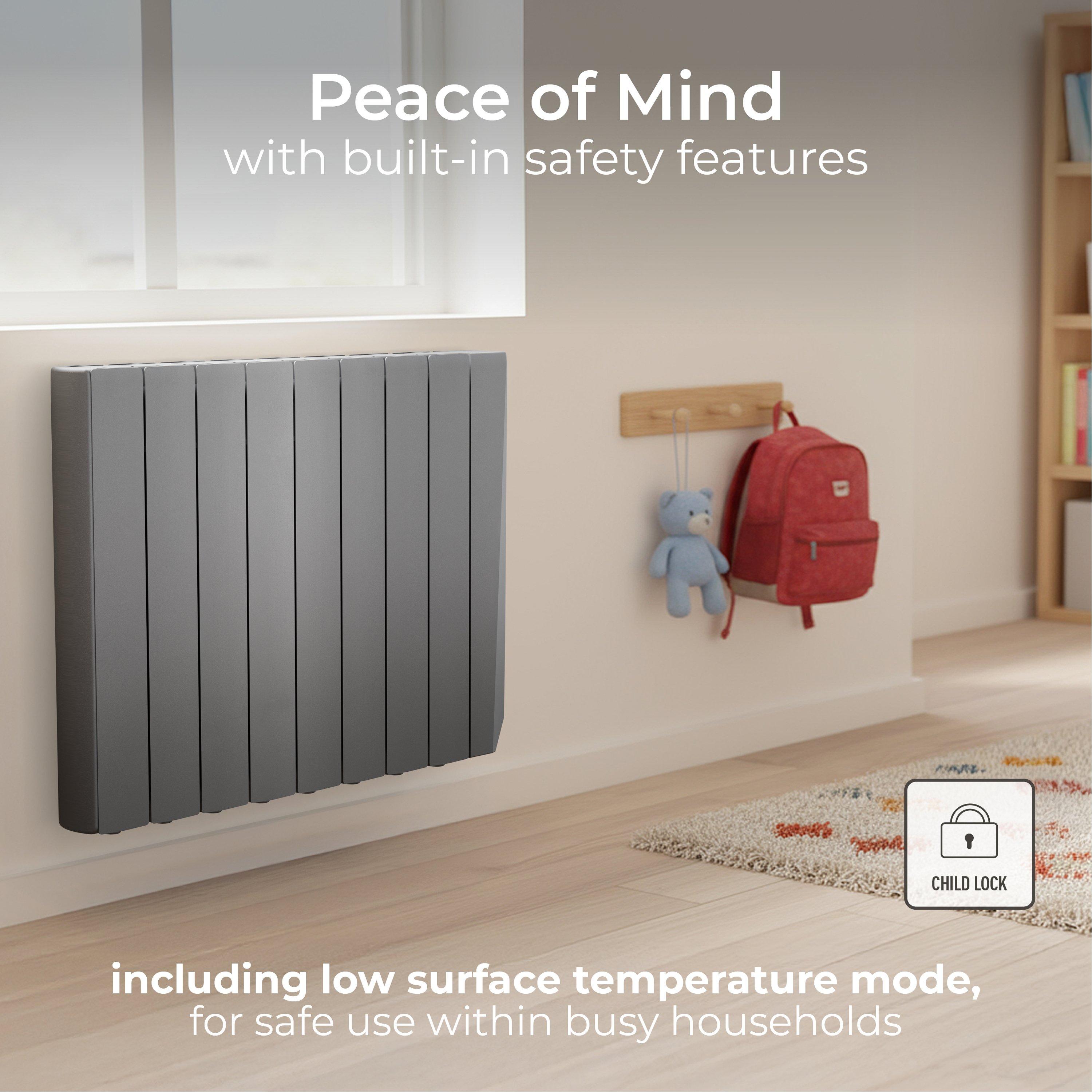 Anthracite Grey - Masterplug - Masterplug Smart Oil Radiator 1500W - 5