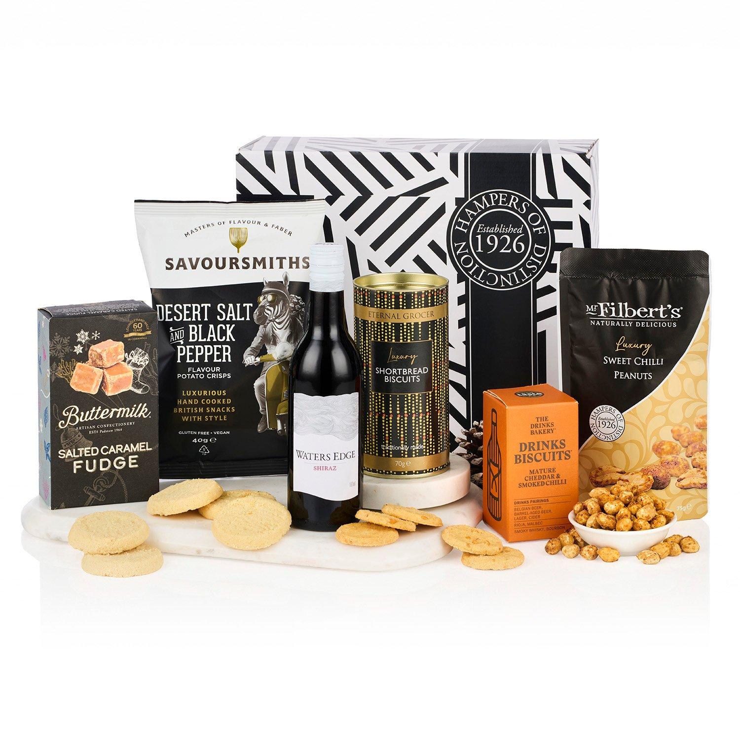 Multi - Spicers of Hythe - Wine & Treats Gift Box  Wine Hamper