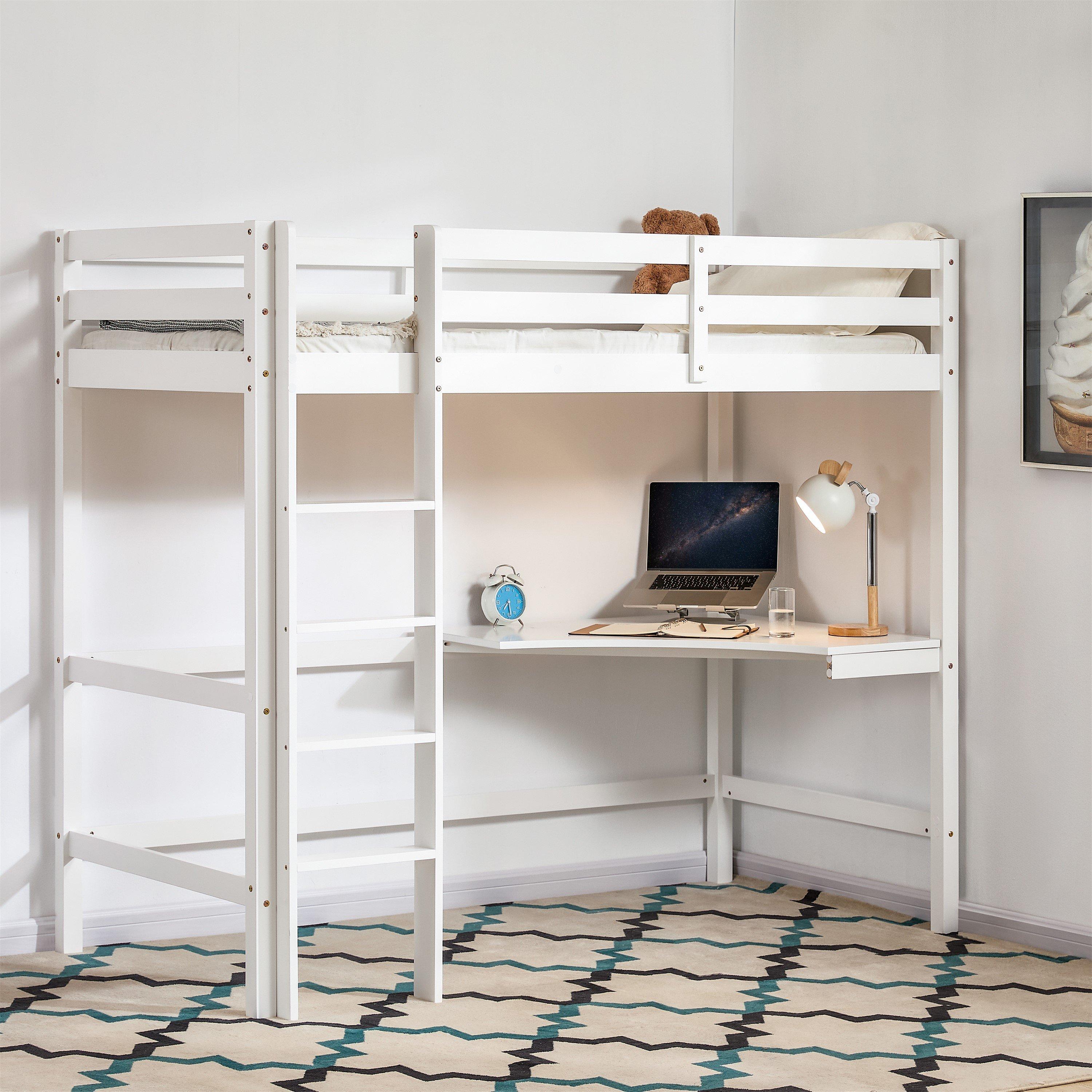 Sydney Kids Bunk Bed Desk & Mattress Set
