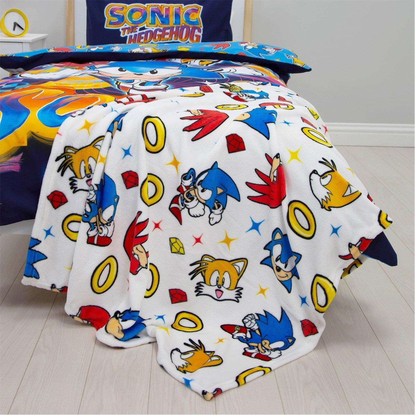 Sonic  Kids The Hedgehog Fleece Blanket - 