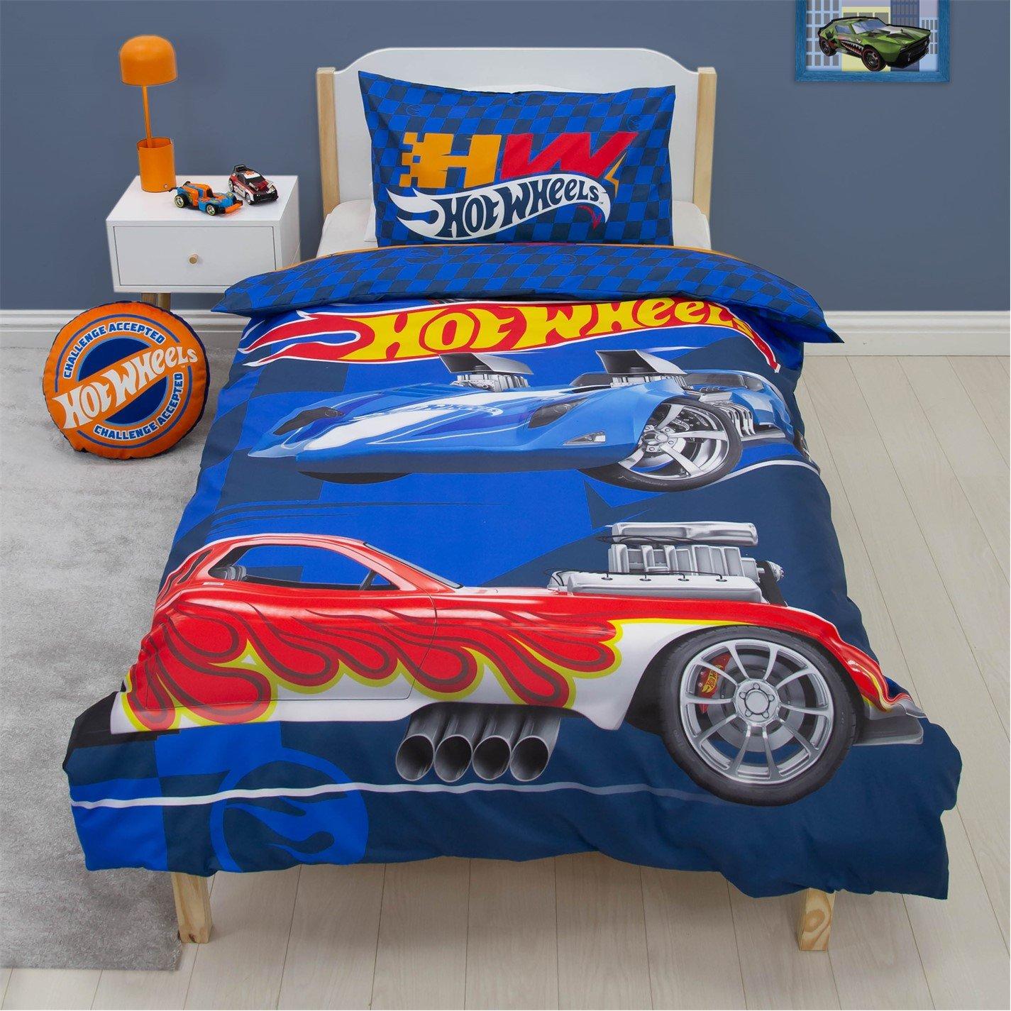 Multi - Hot Wheels - Hot Wheels Playful Single Panel Duvet - 2