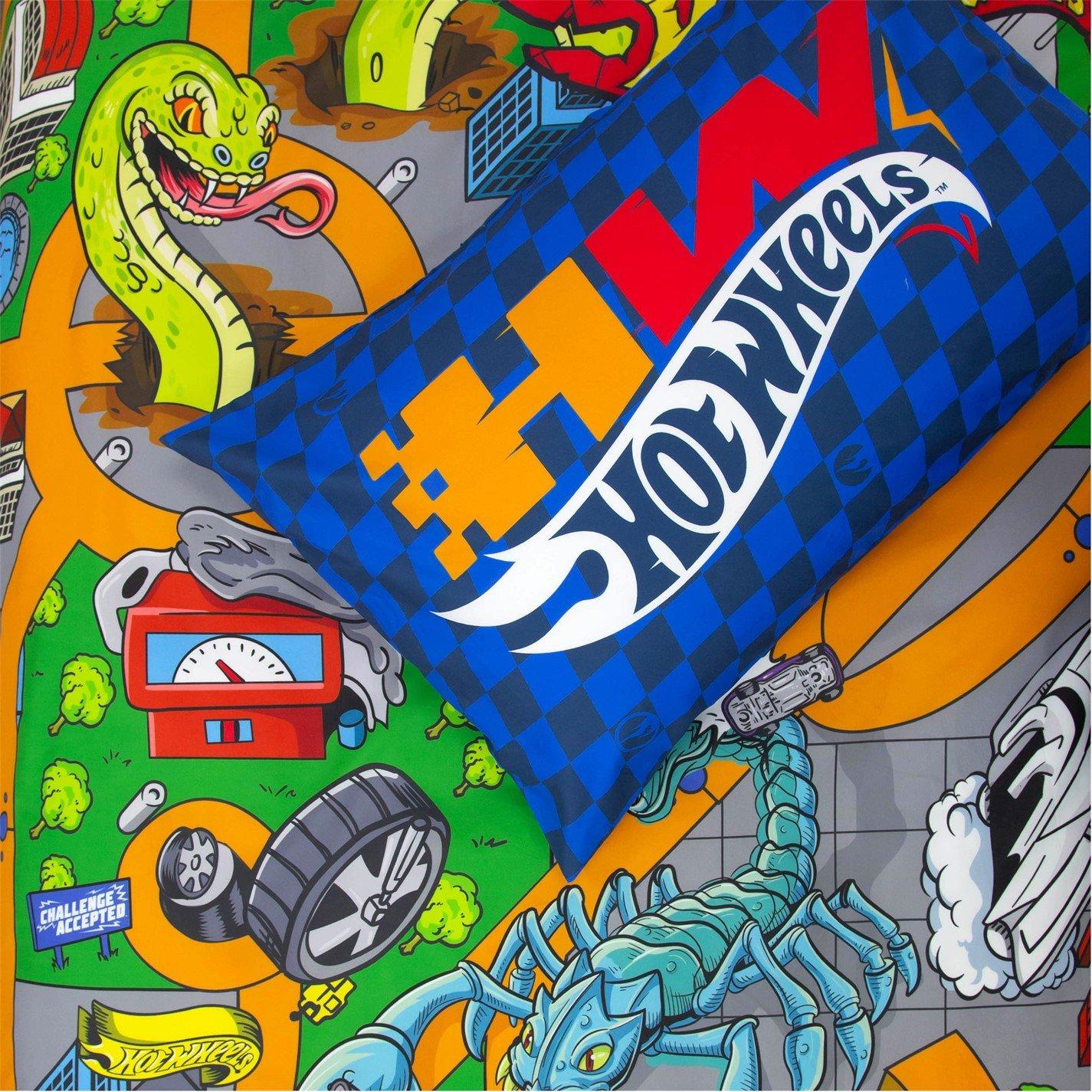 Multi - Hot Wheels - Hot Wheels Playful Single Panel Duvet - 3