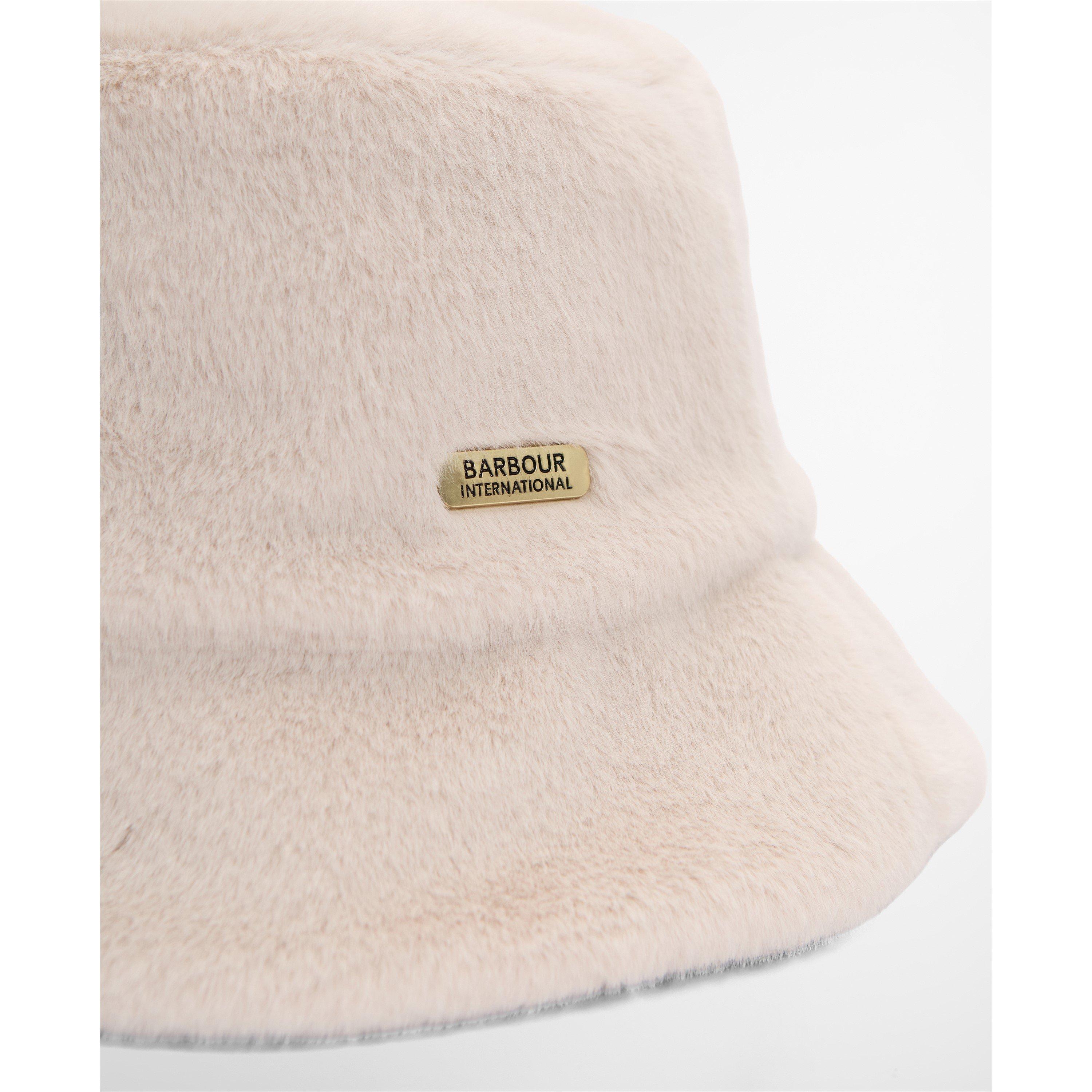 Nutmeg - Barbour International - Women's Cyrus Faux Fur Bucket Hat - 3