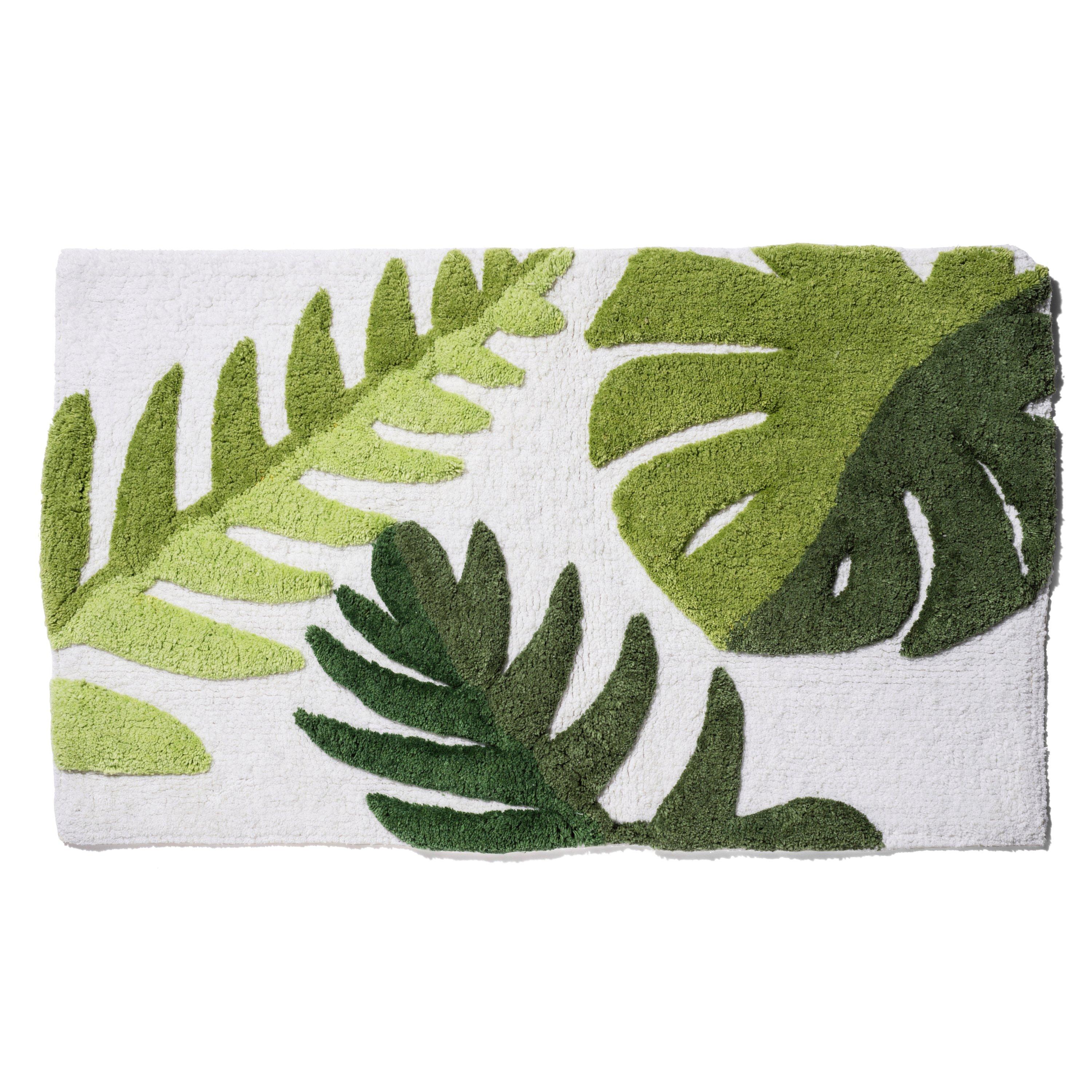 Green - Croydex - Botanical Bath Mat - 2