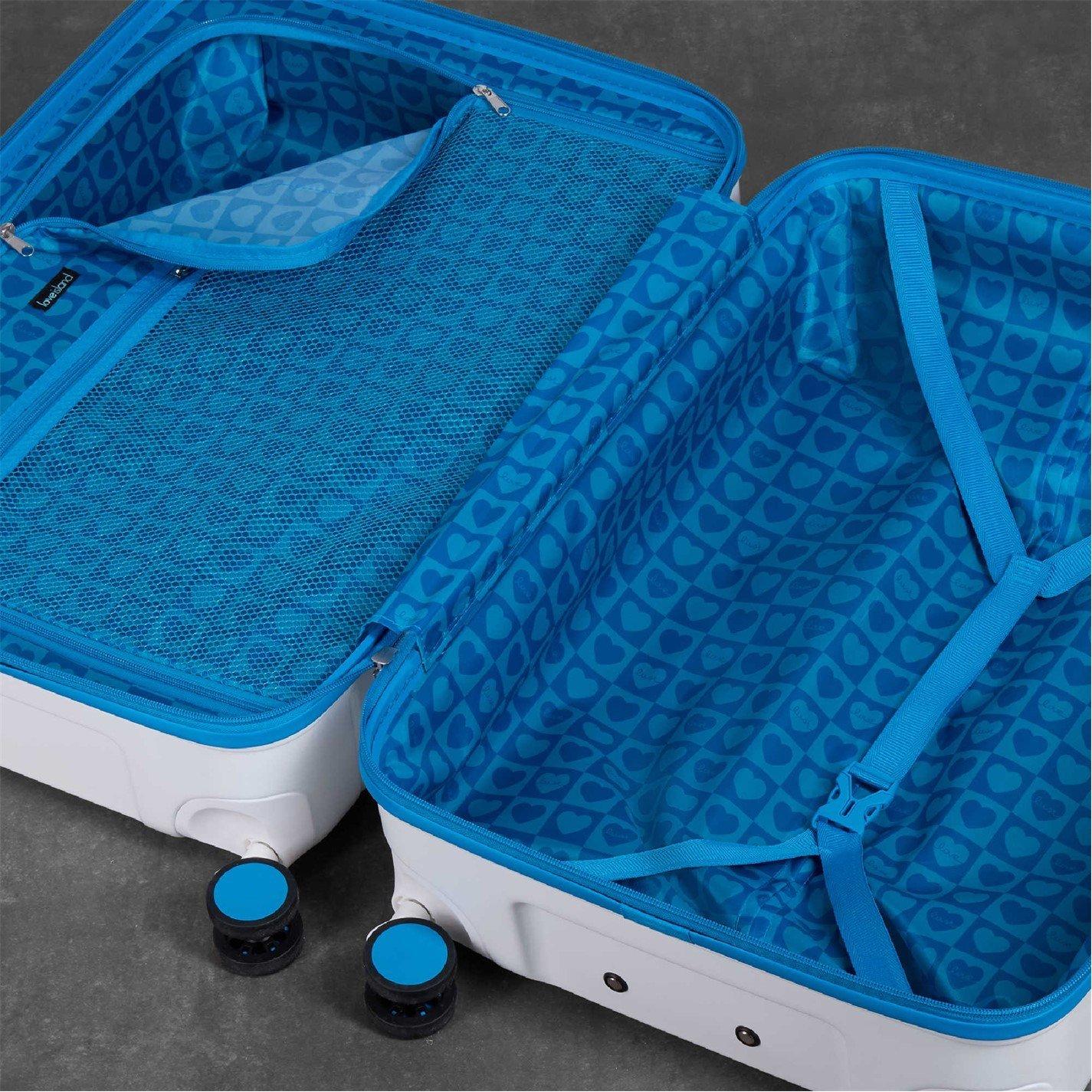 White/Blue - Rock - Rock Love Island Suitcase White/Blue - 5
