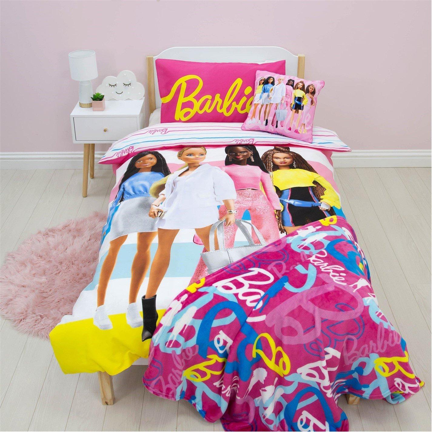 Multi - Barbie - Barbie Unboxed Single Panel Duvet - 1