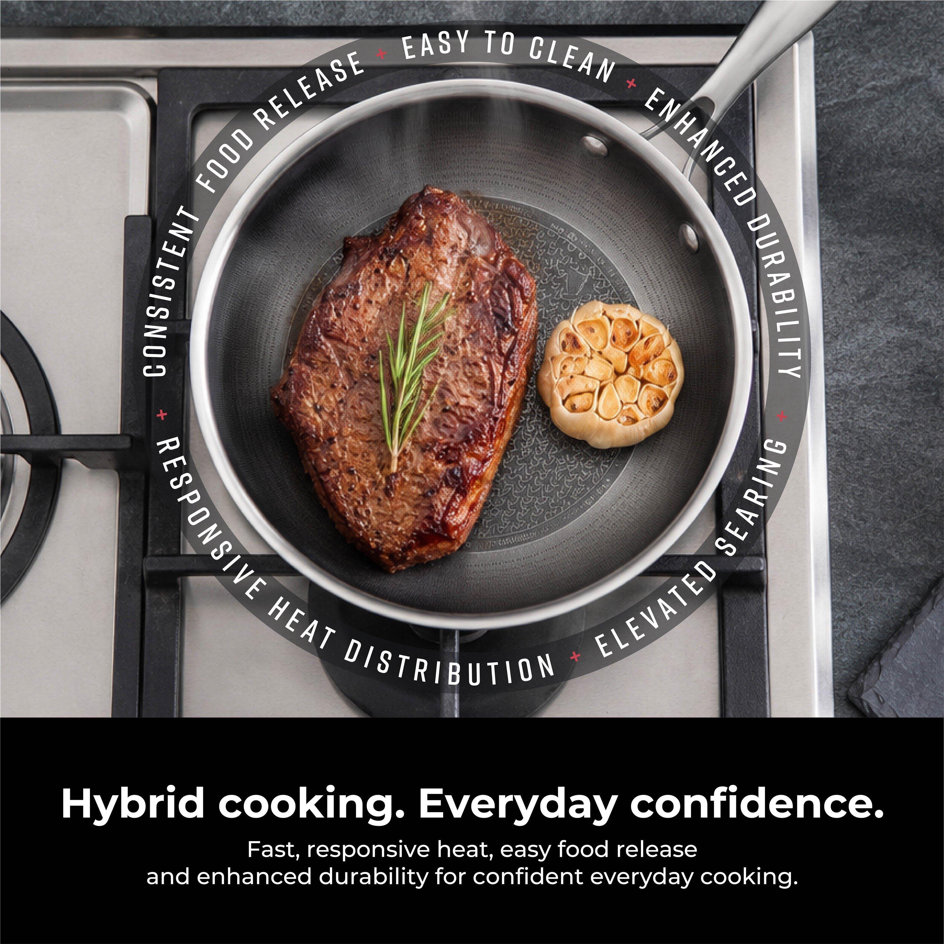 Grey - Tower - Tower Ti-Clad 5 Piece Hybrid Cookware Set Titanium - 2